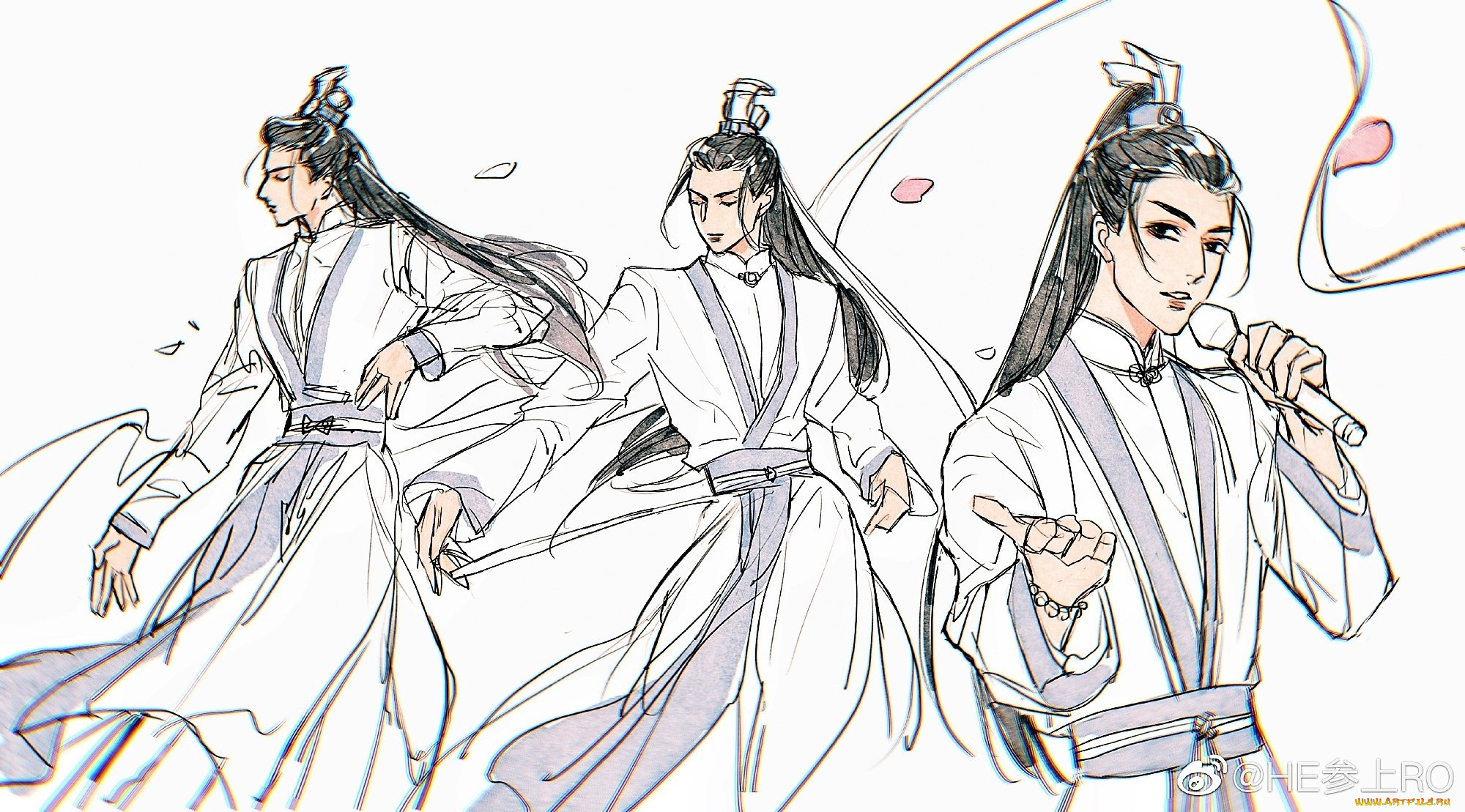 рисованное, кино, , мультфильмы, микрофон, сяо, тяньюй