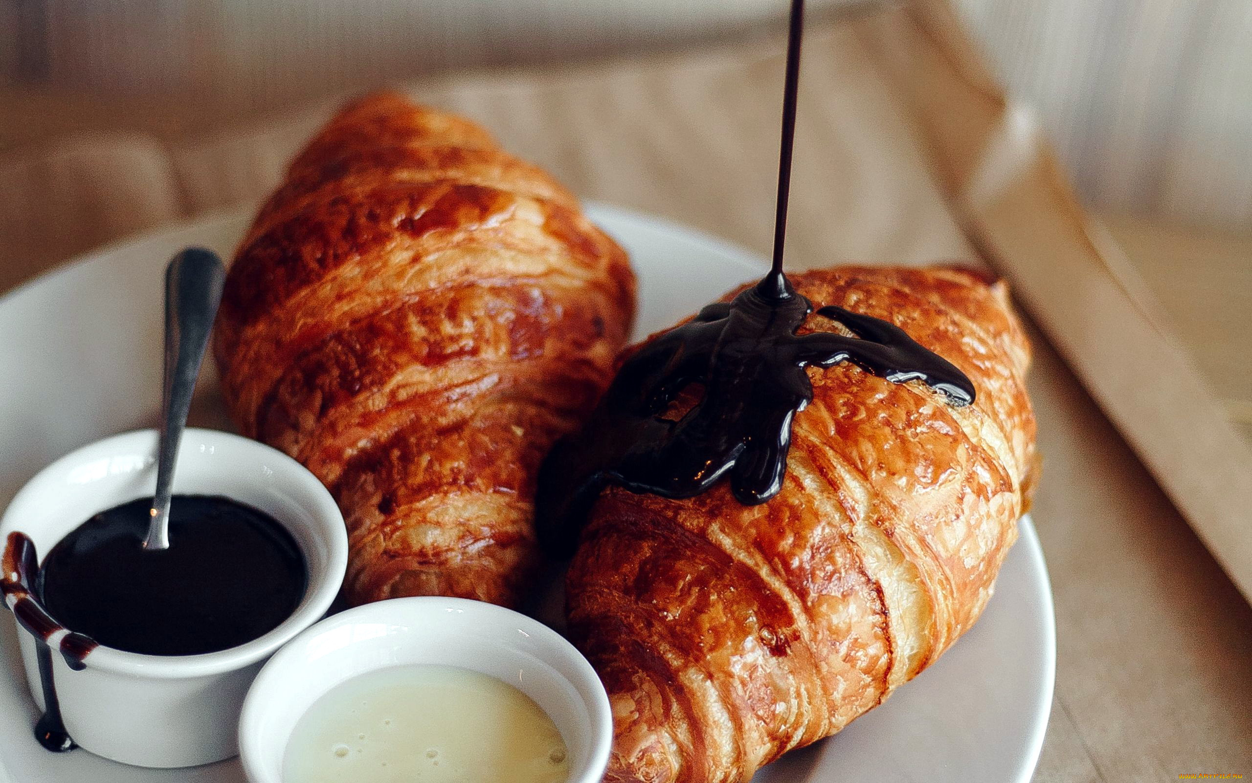 еда, хлеб, , выпечка, круассаны