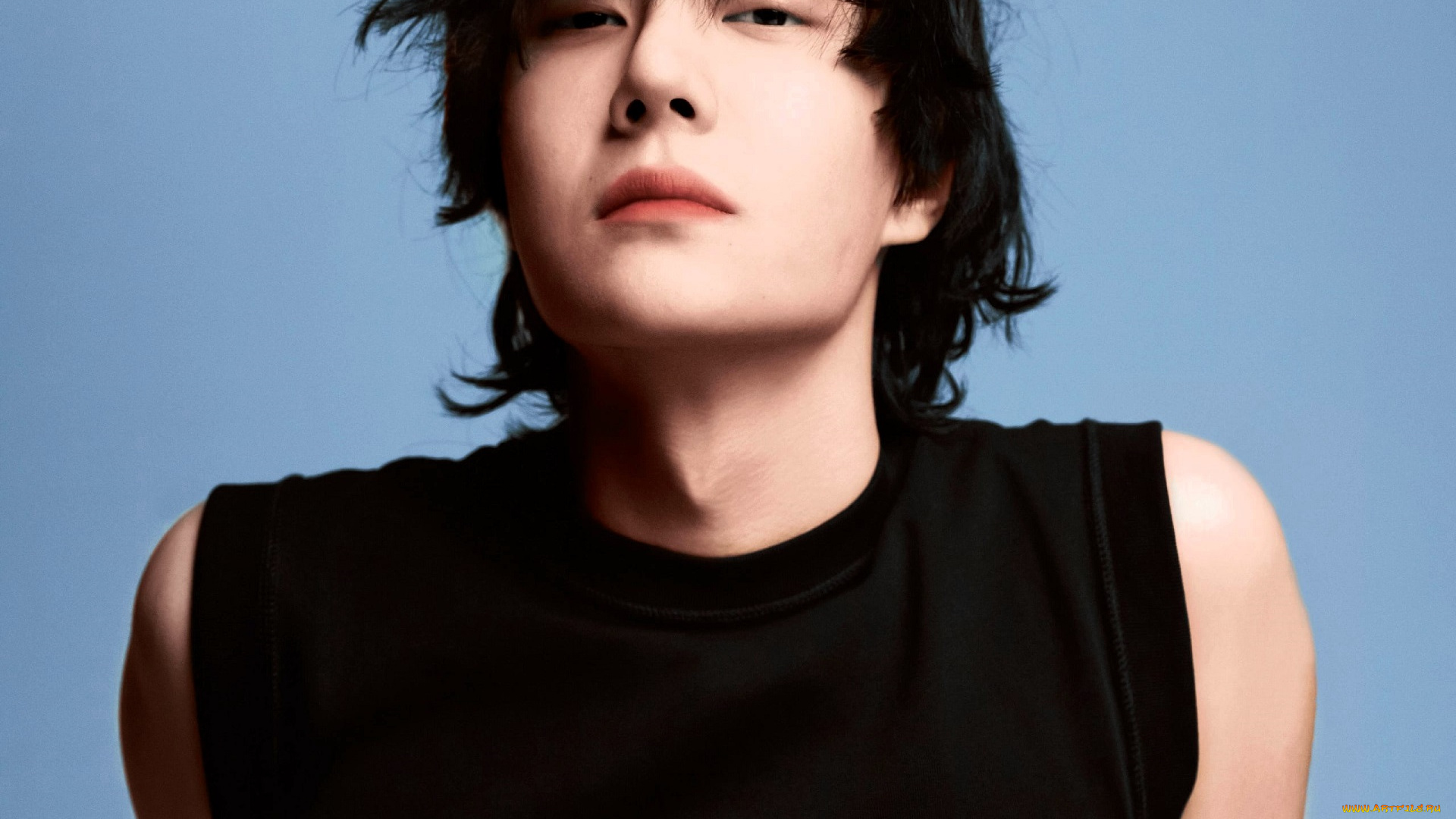 мужчины, wang, yi, bo, актер, лицо, футболка