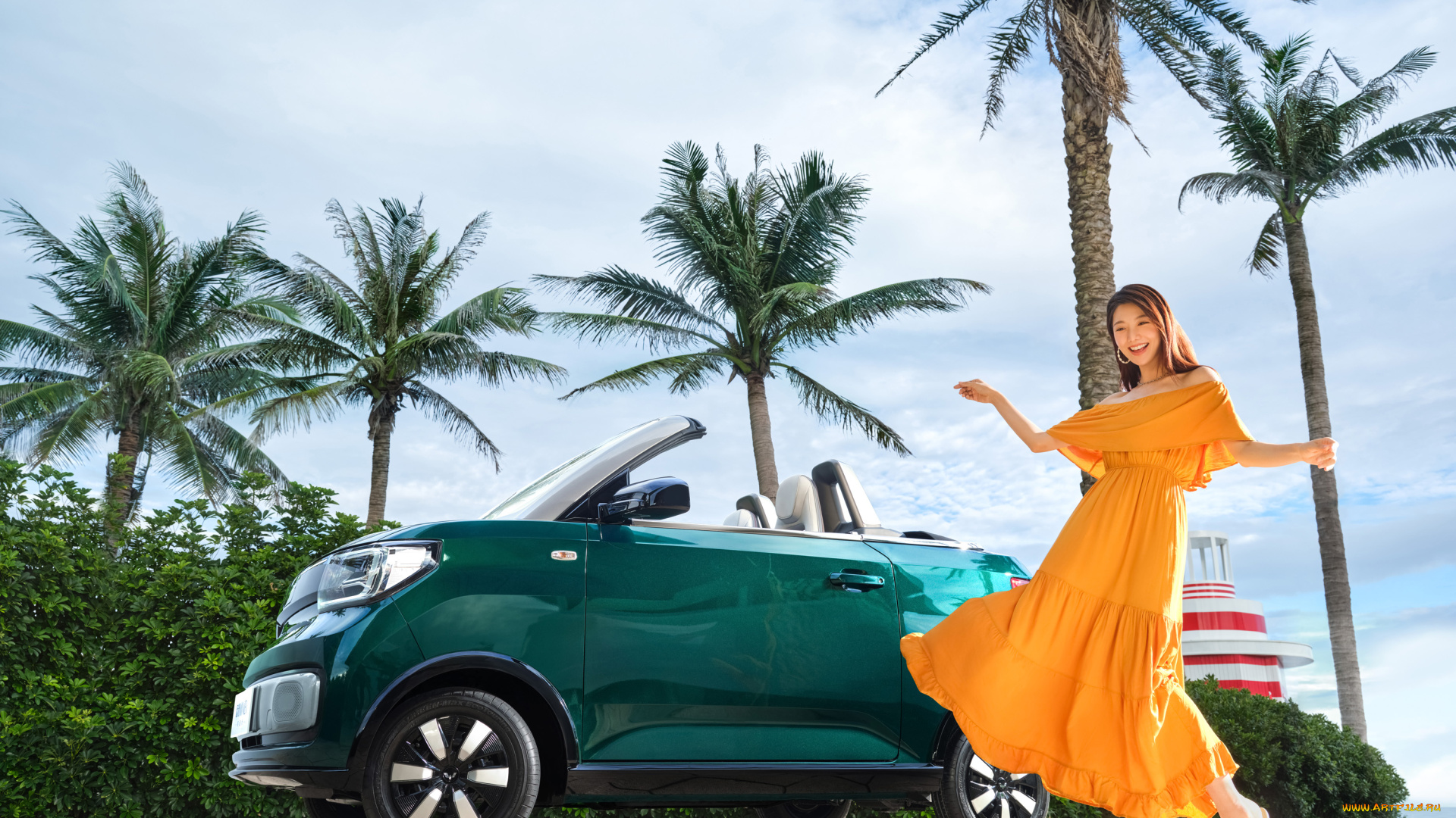 автомобили, -авто, с, девушками, wuling