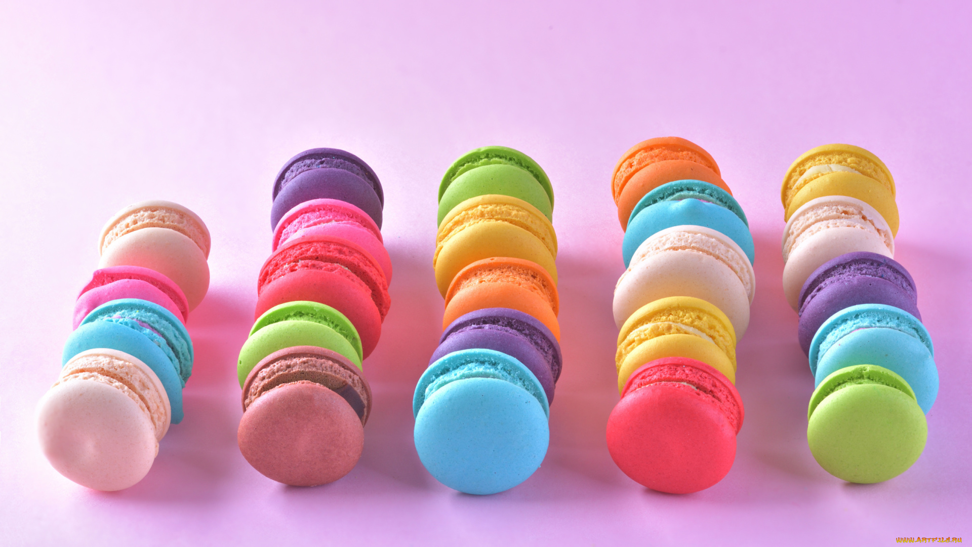 еда, макаруны, лакомство, ассорти