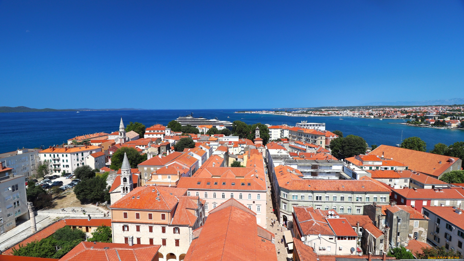 zadar, croatia, города, -, панорамы