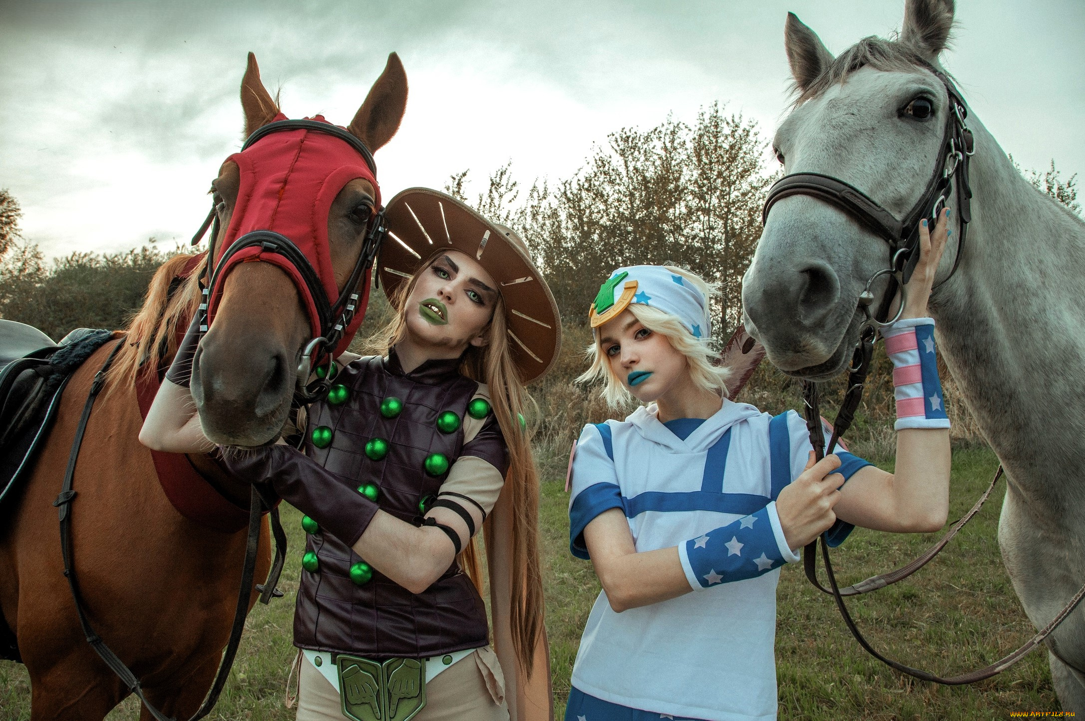 девушки, tenletters, образы, наряды, косплей, лошади