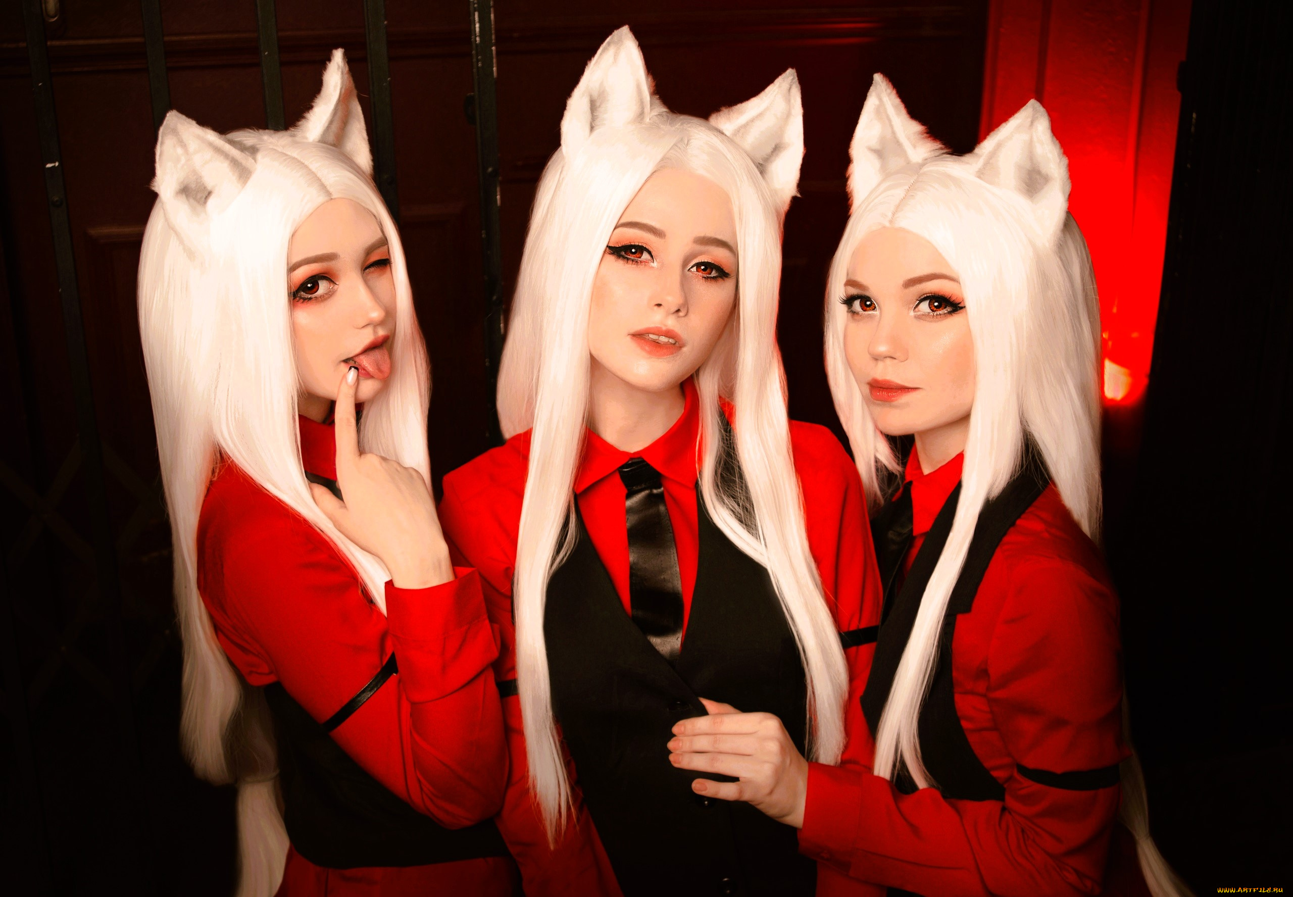 девушки, tenletters, образ, наряды, косплей, костюмы, ушки, блондинки