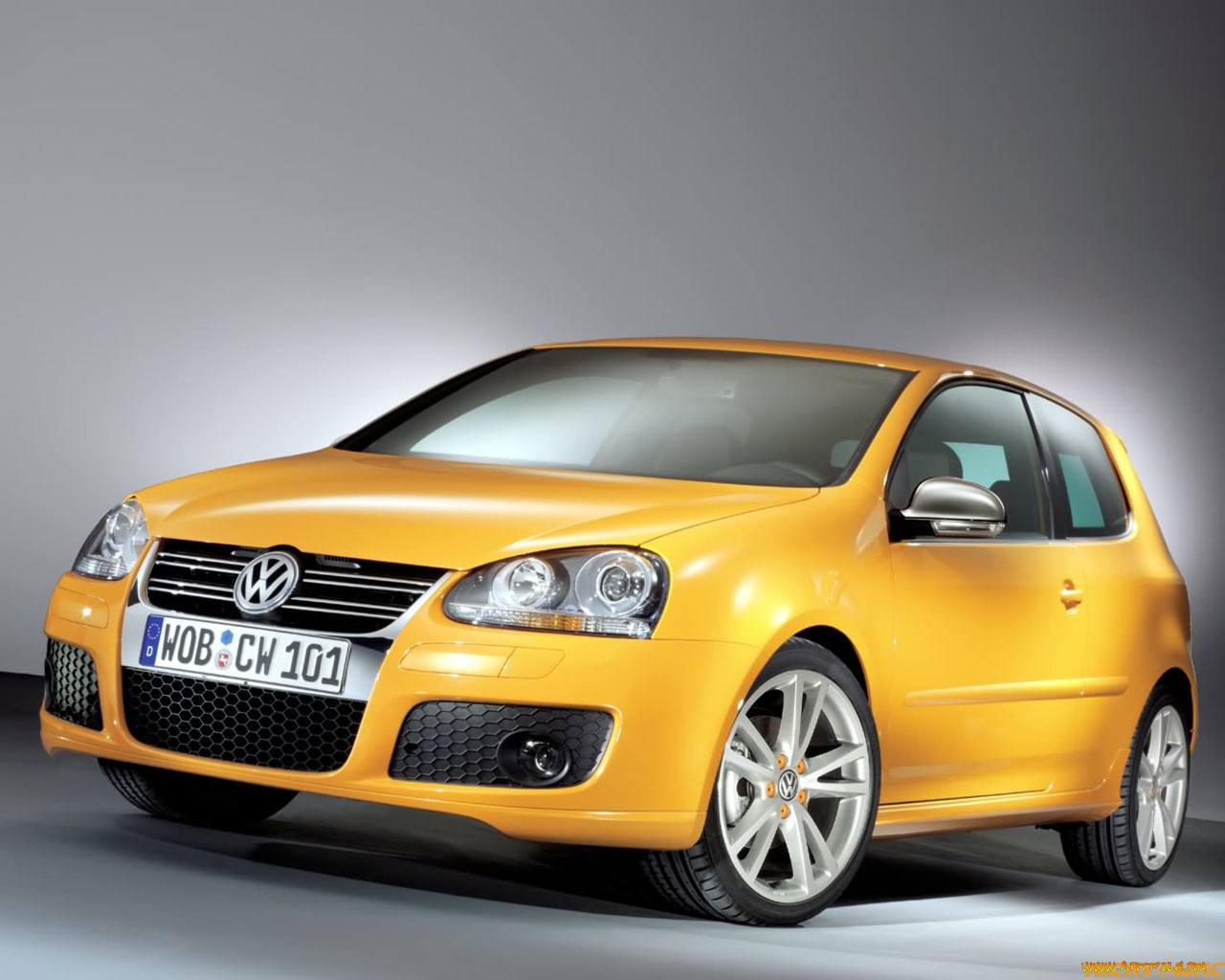 volkswagen, golf, orange, speed, автомобили
