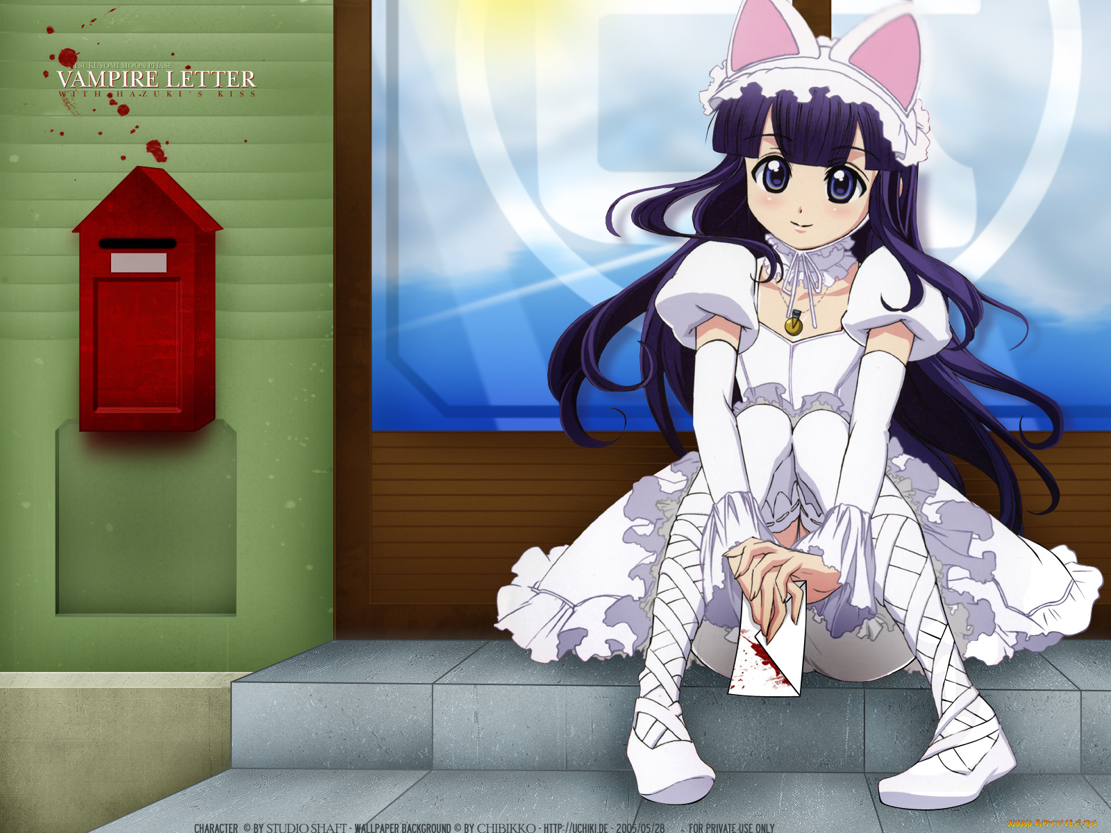 аниме, tsukuyomi, moon, phase