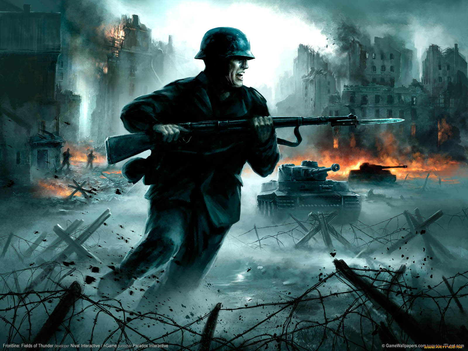 видео, игры, frontline, fields, of, thunder