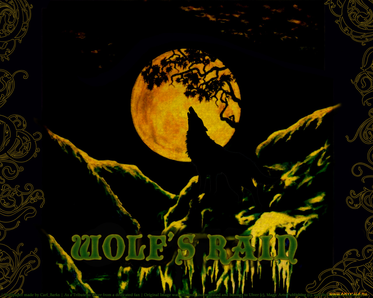 аниме, wolf`s, rain