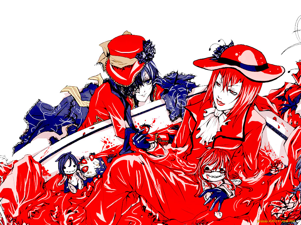madam, red, аниме, kuroshitsuji