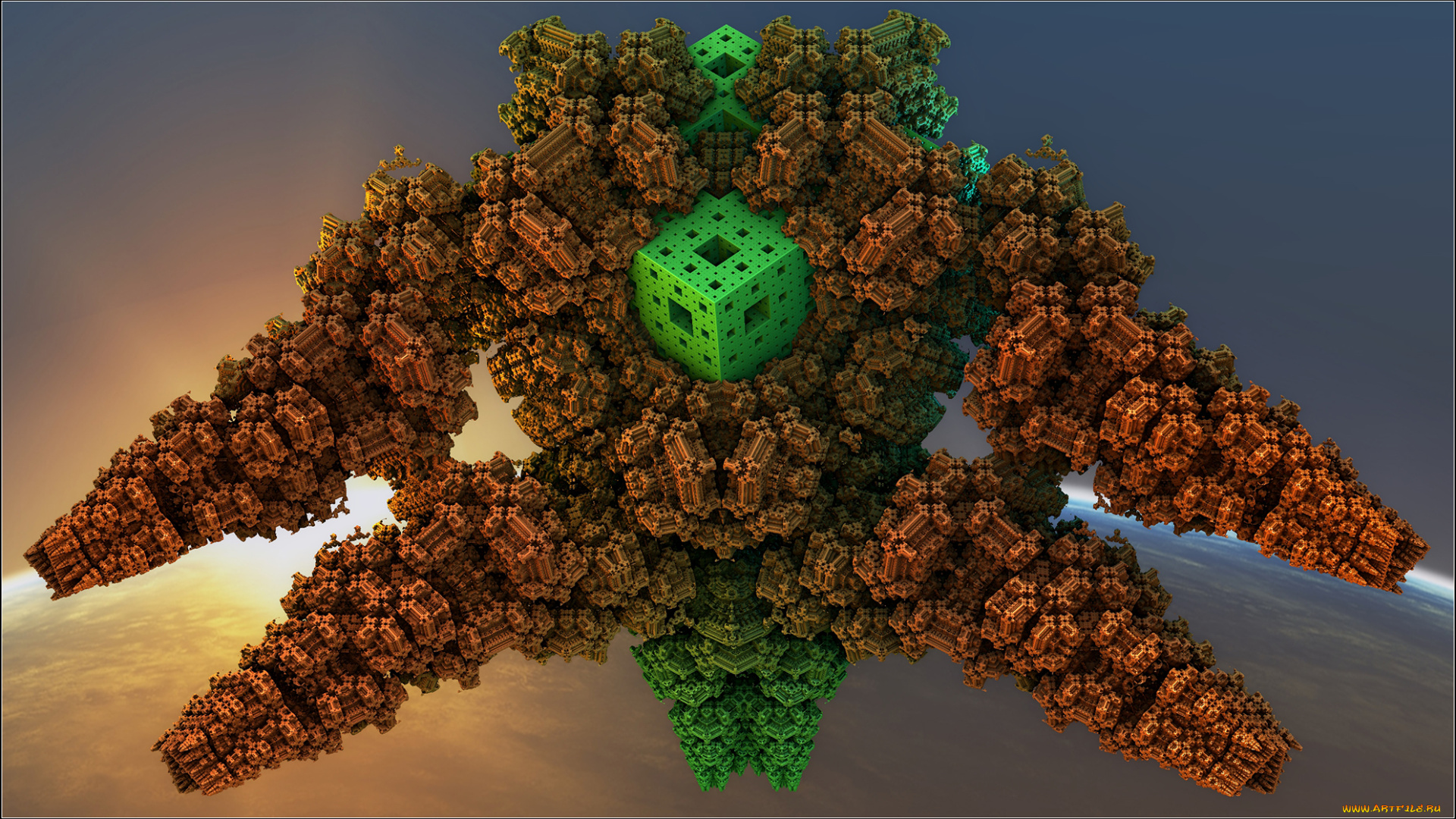 3д, графика, fractal, , фракталы, цвета, узор, фон