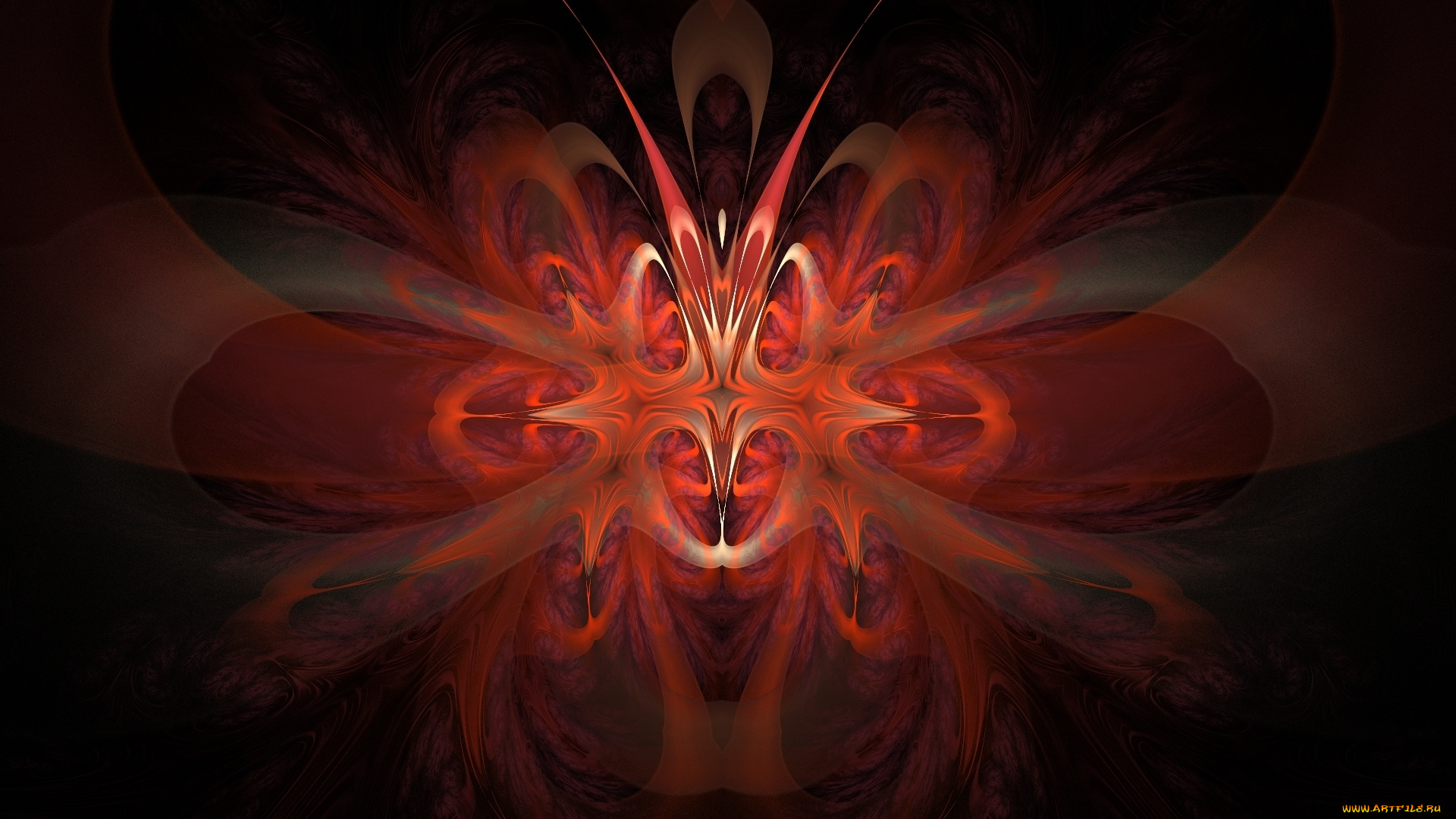 3д, графика, fractal, , фракталы, фон, пламя, горение, цвет