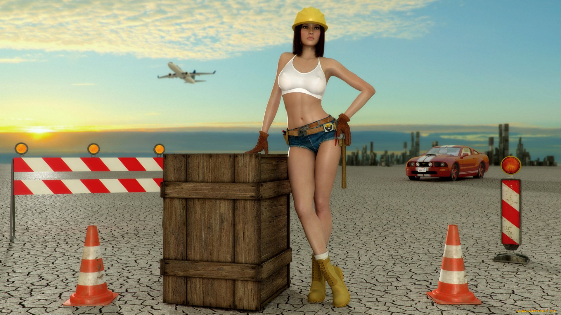 3д, графика, people, , люди, девушка, взгляд