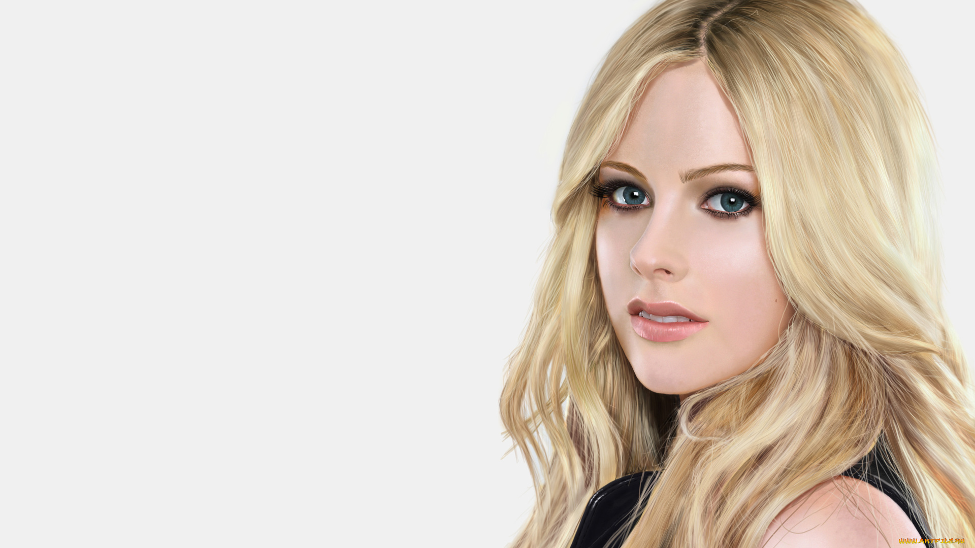 девушка, рисованные, люди, avril, lavigne