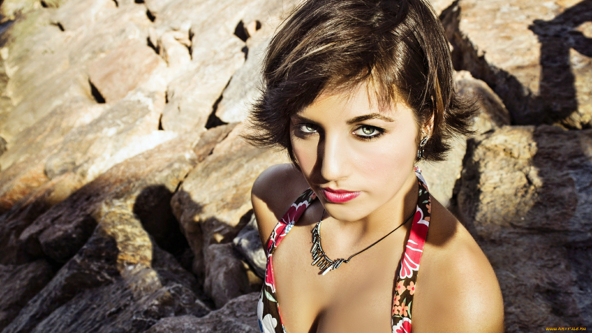 девушки, -unsort, , брюнетки, , шатенки, лицо, украшения, взгляд