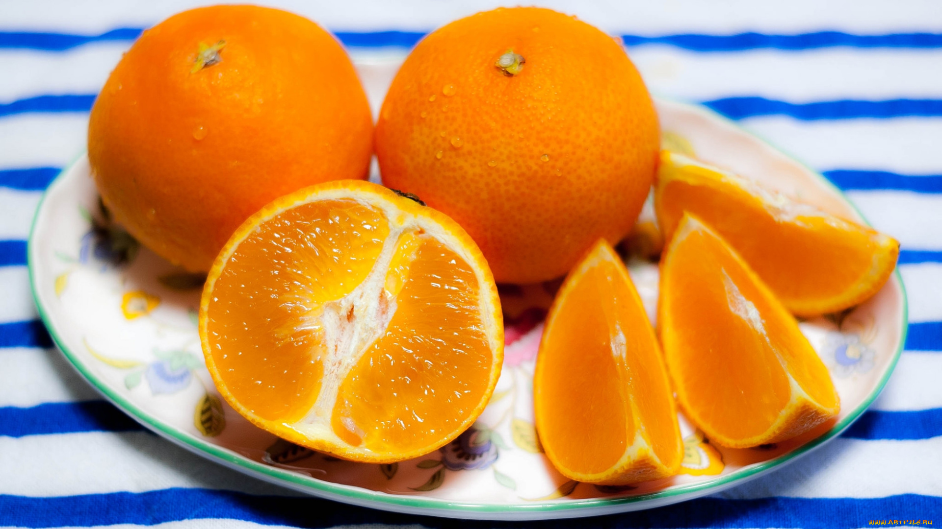 еда, цитрусы, цитрус, мандарин, блюдце
