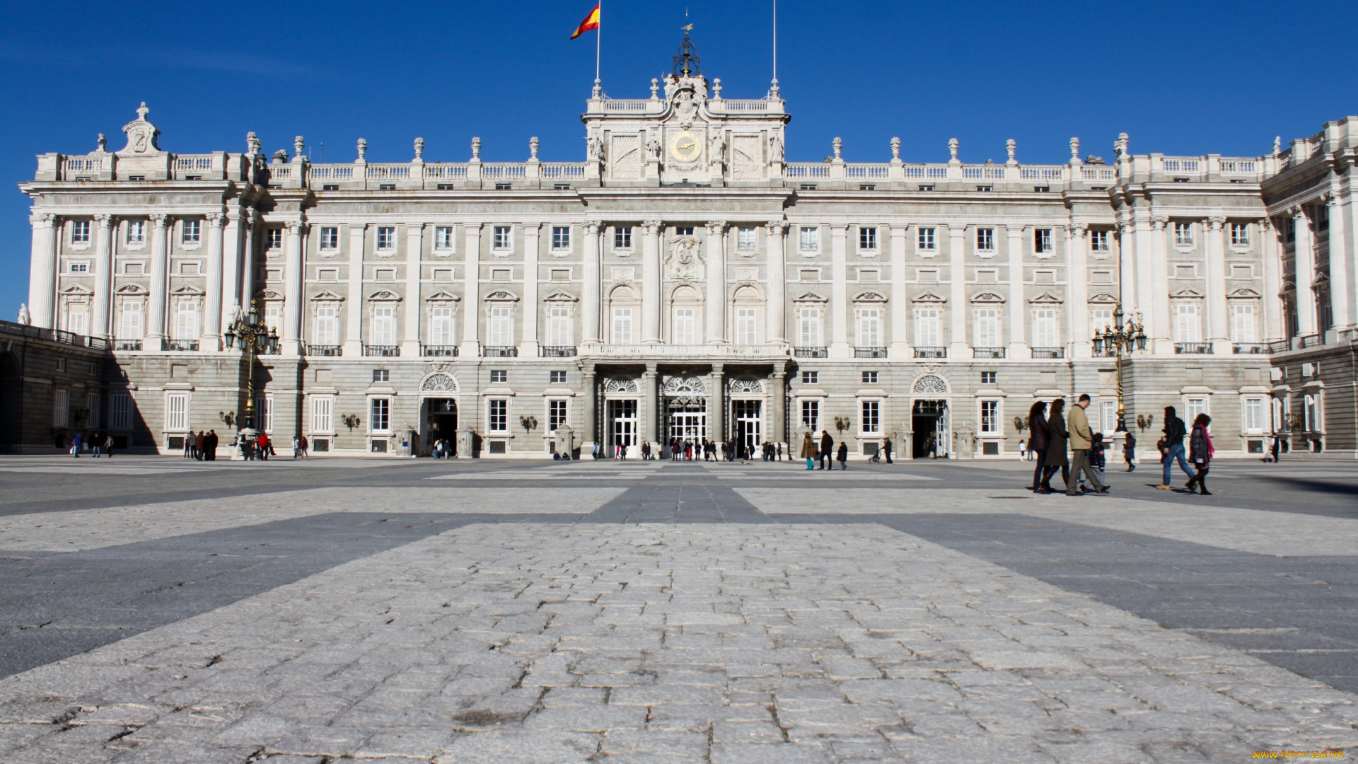 города, мадрид, , испания, здание, площадь, мадрид