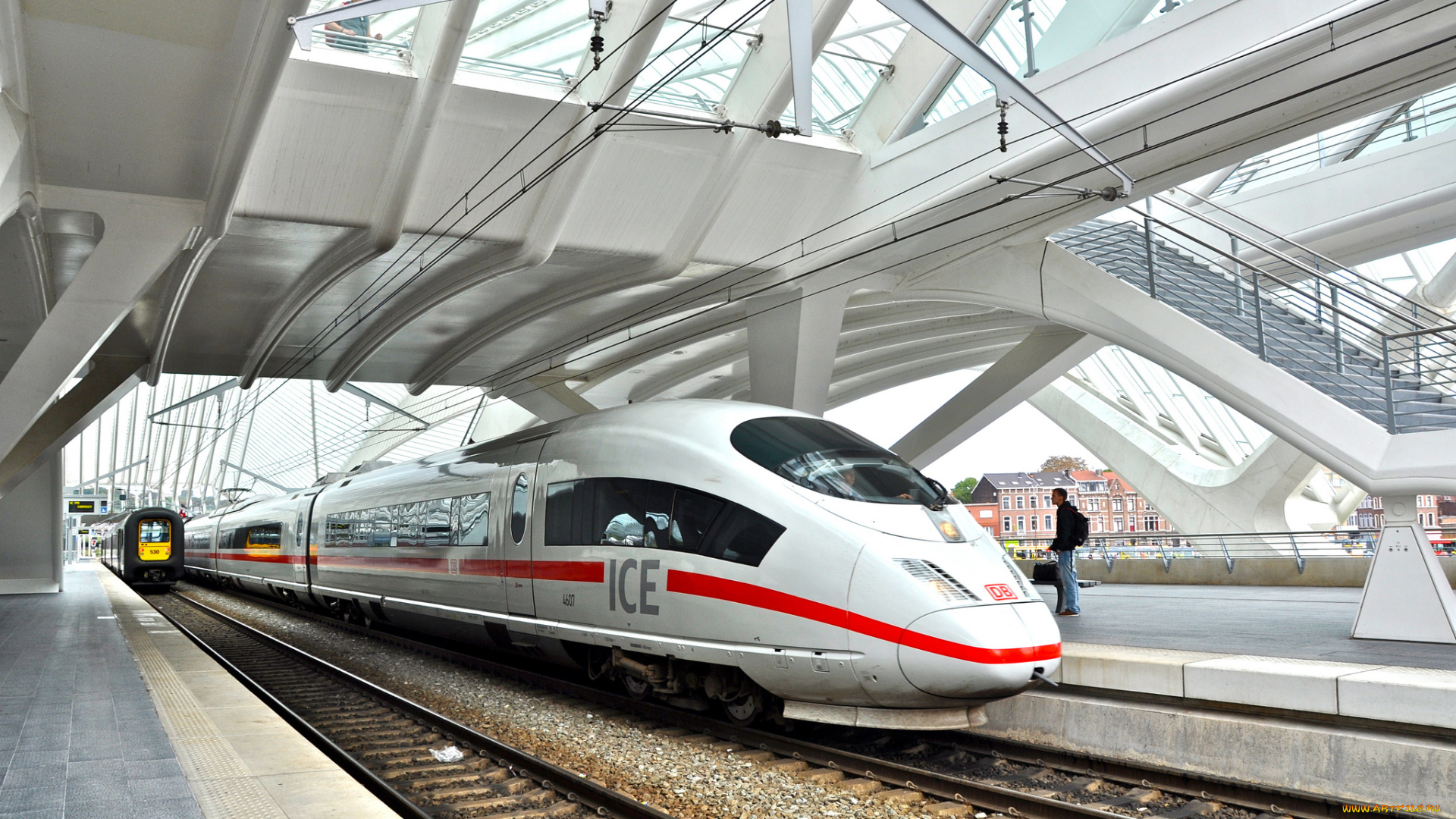 техника, поезда, перрон, состав, скоростной, вокзал