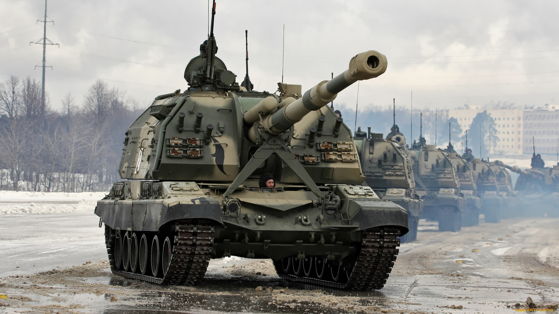 техника, военная, техника, парад, военная