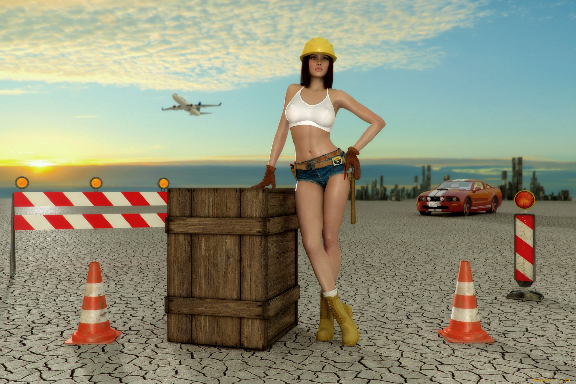 3д, графика, people, , люди, девушка, взгляд