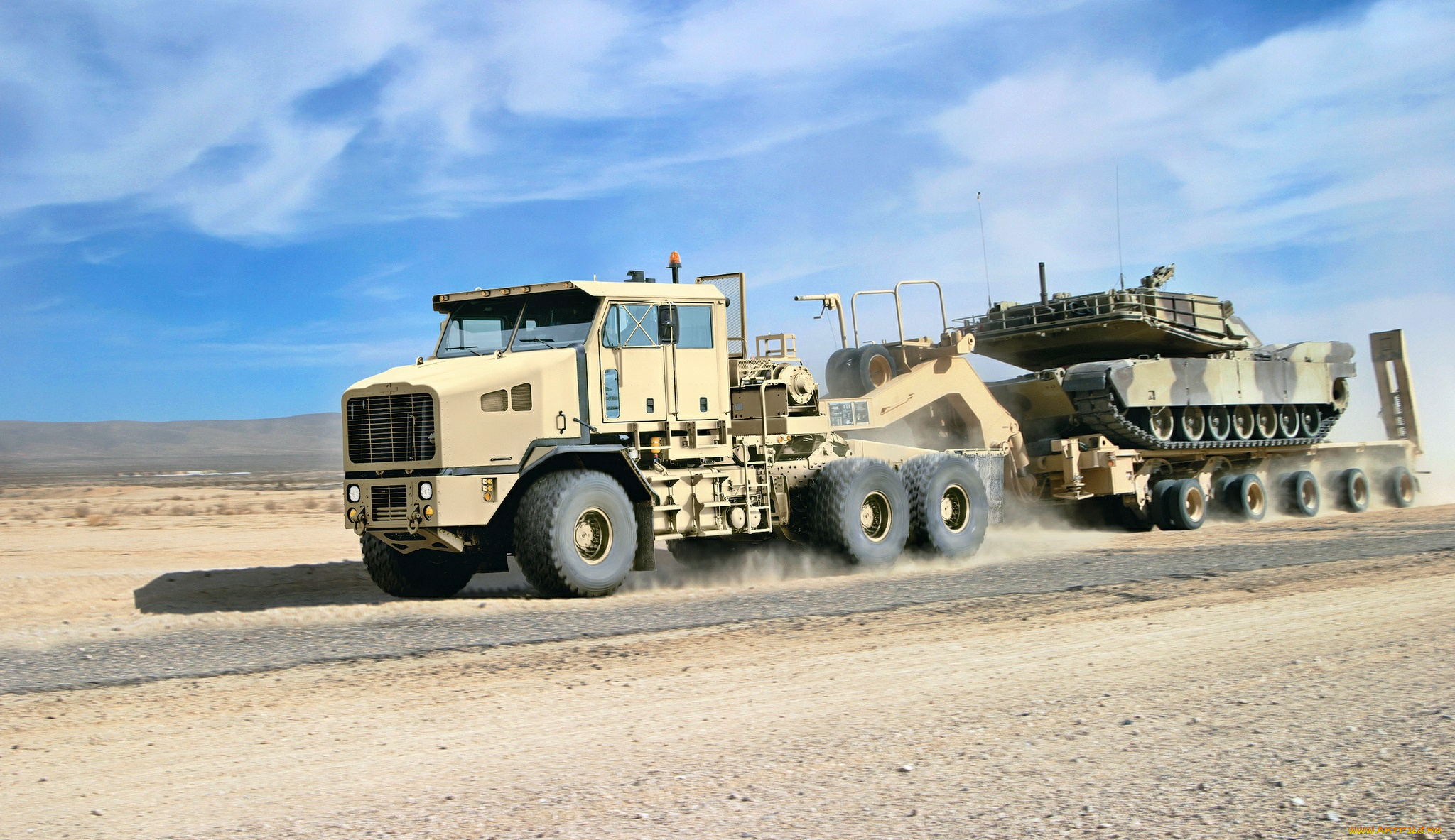 техника, военная, техника, танк, платформа, тягач