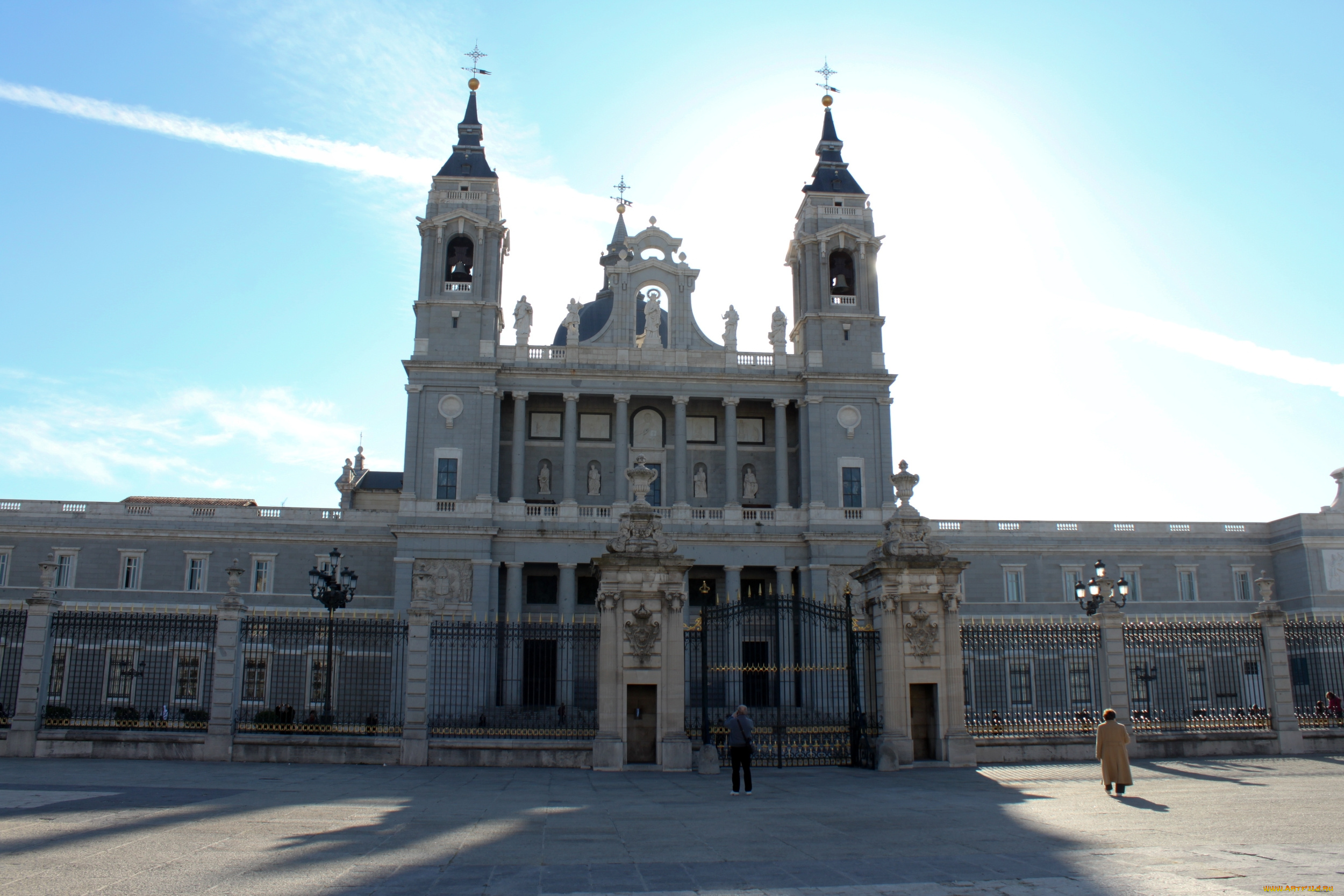 города, мадрид, , испания, альмудена, собор