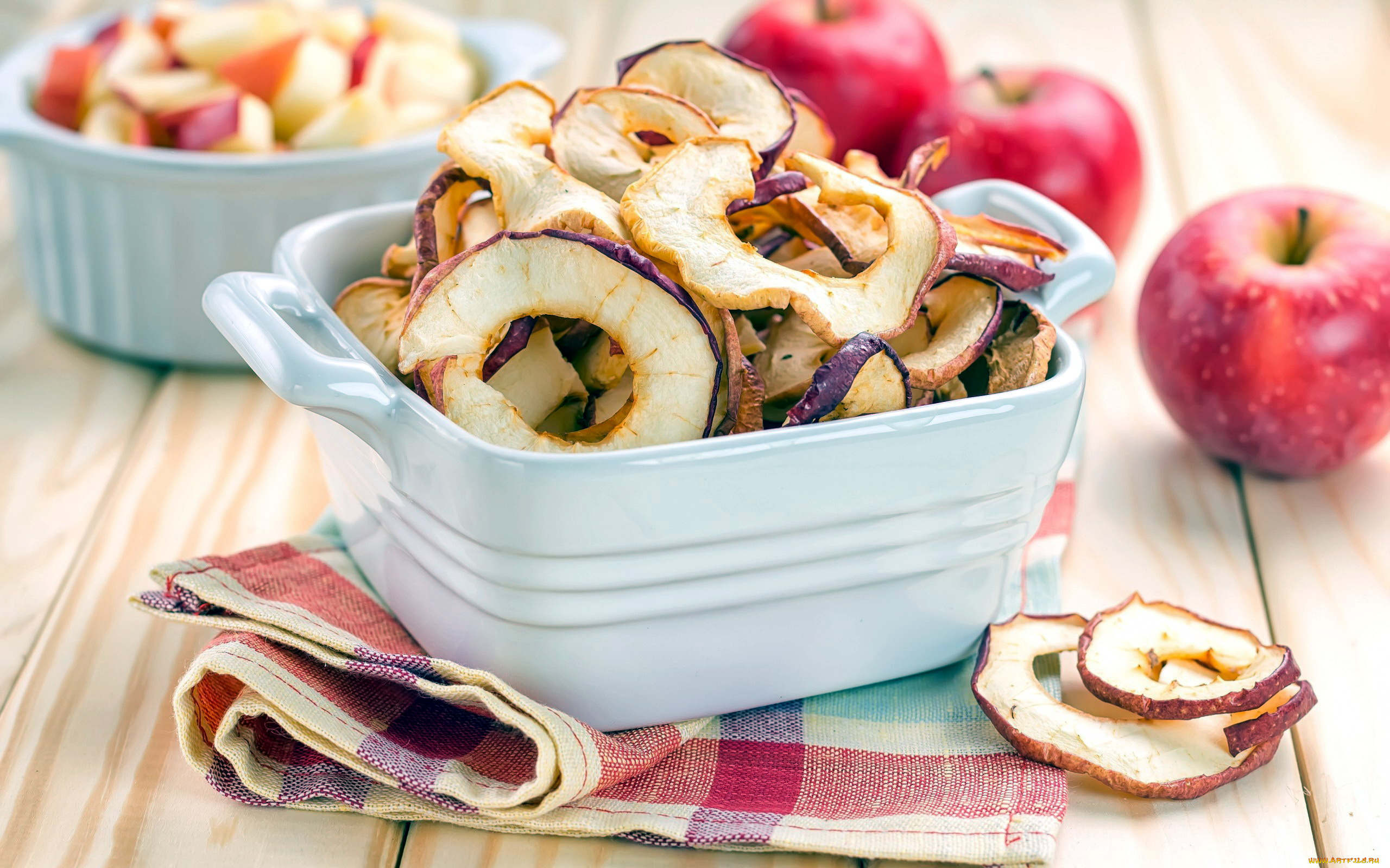 еда, Яблоки, дольки