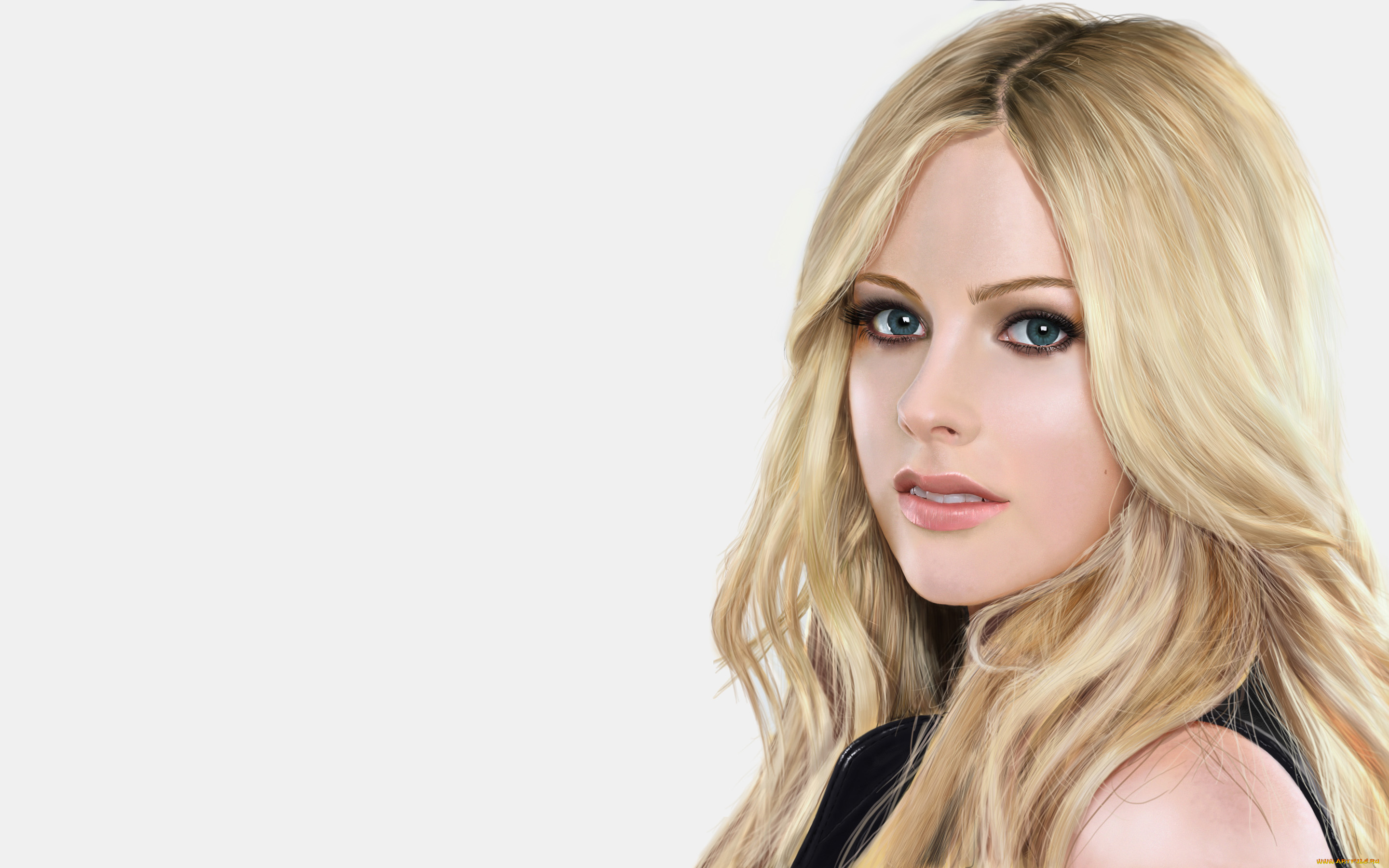 девушка, рисованные, люди, avril, lavigne