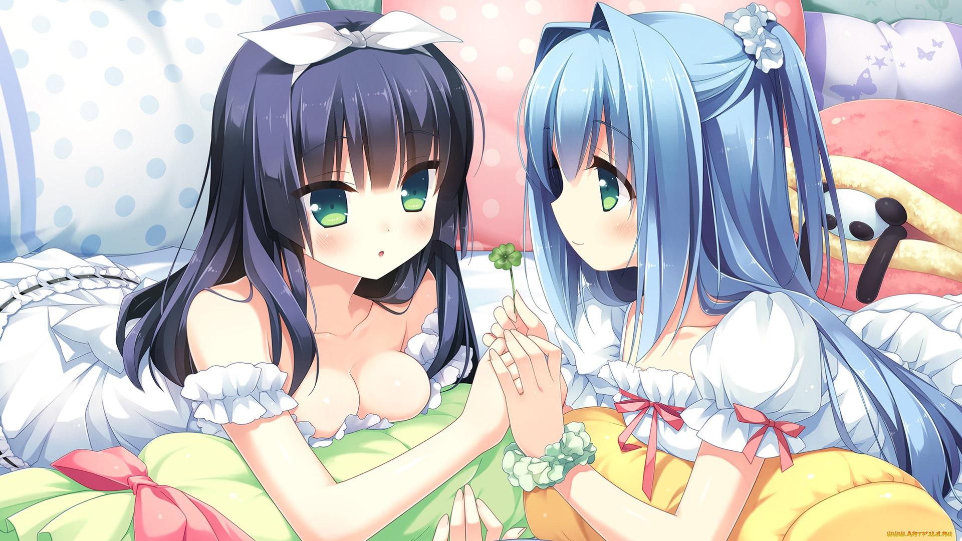 kurano, kun, chi, no, futago, jijou, аниме, unknown, , другое, kanekiyo, miwa, kurano, yae, клевер, девушки, kurano-kunchi, no, futago, jijou, ema