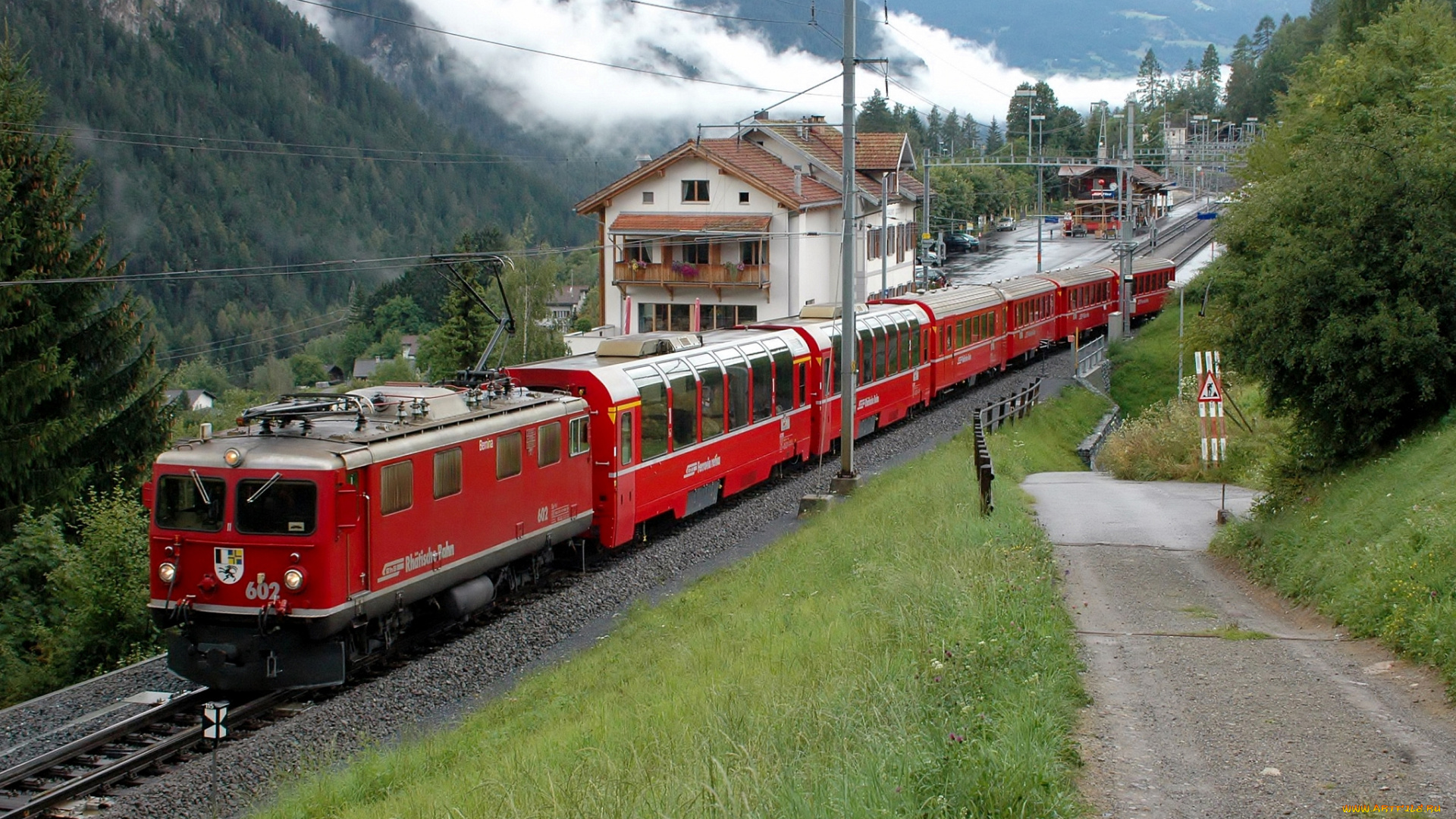 техника, электрички, дорога, железная, состав, локомотив