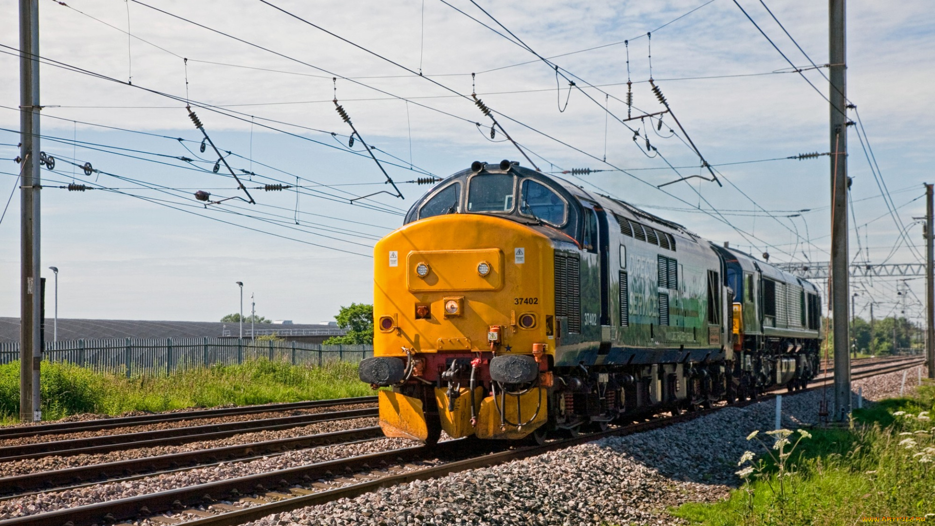 техника, поезда, дорога, локомотив, состав, железная