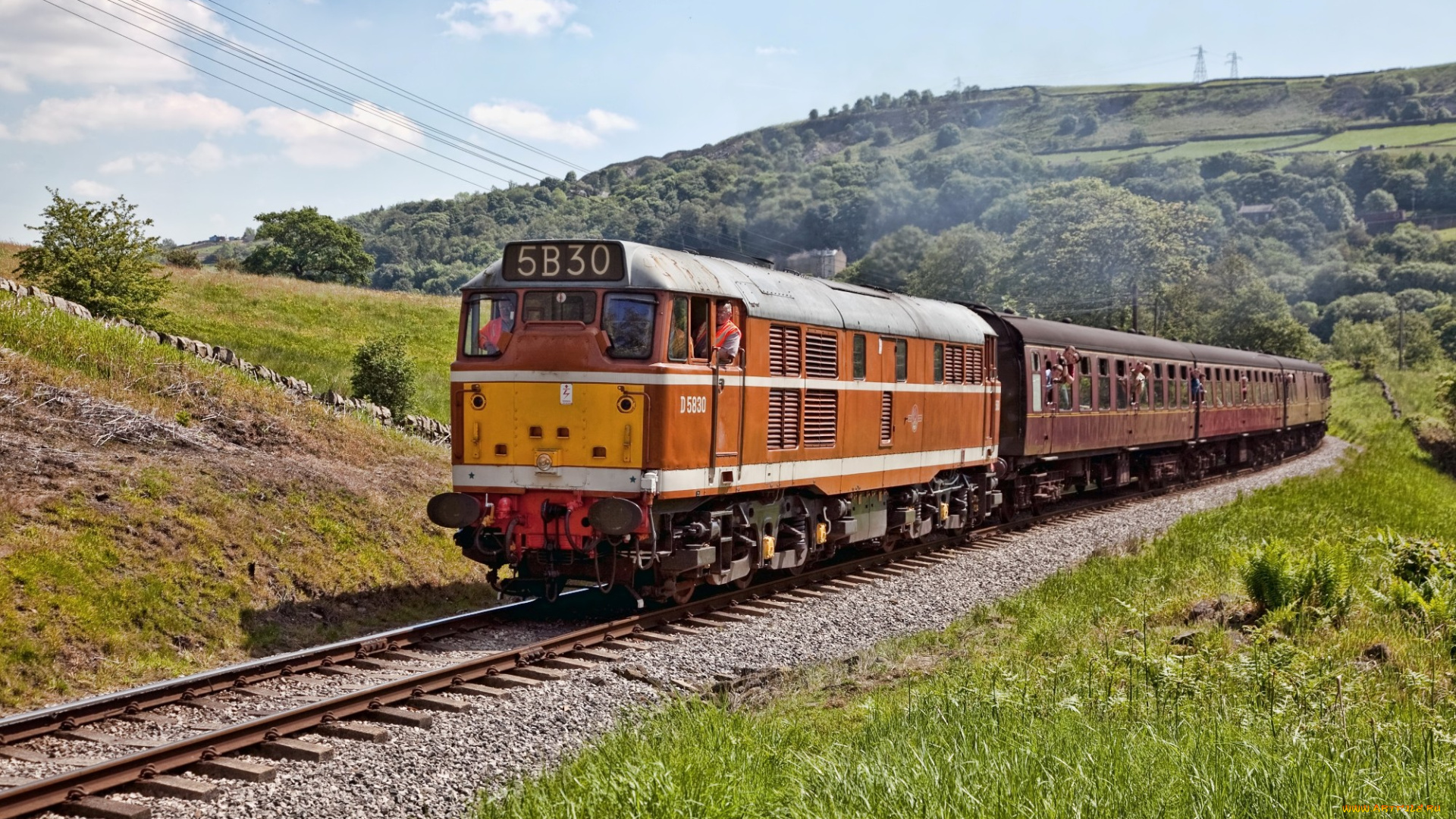 техника, поезда, состав, локомотив, дорога, железная