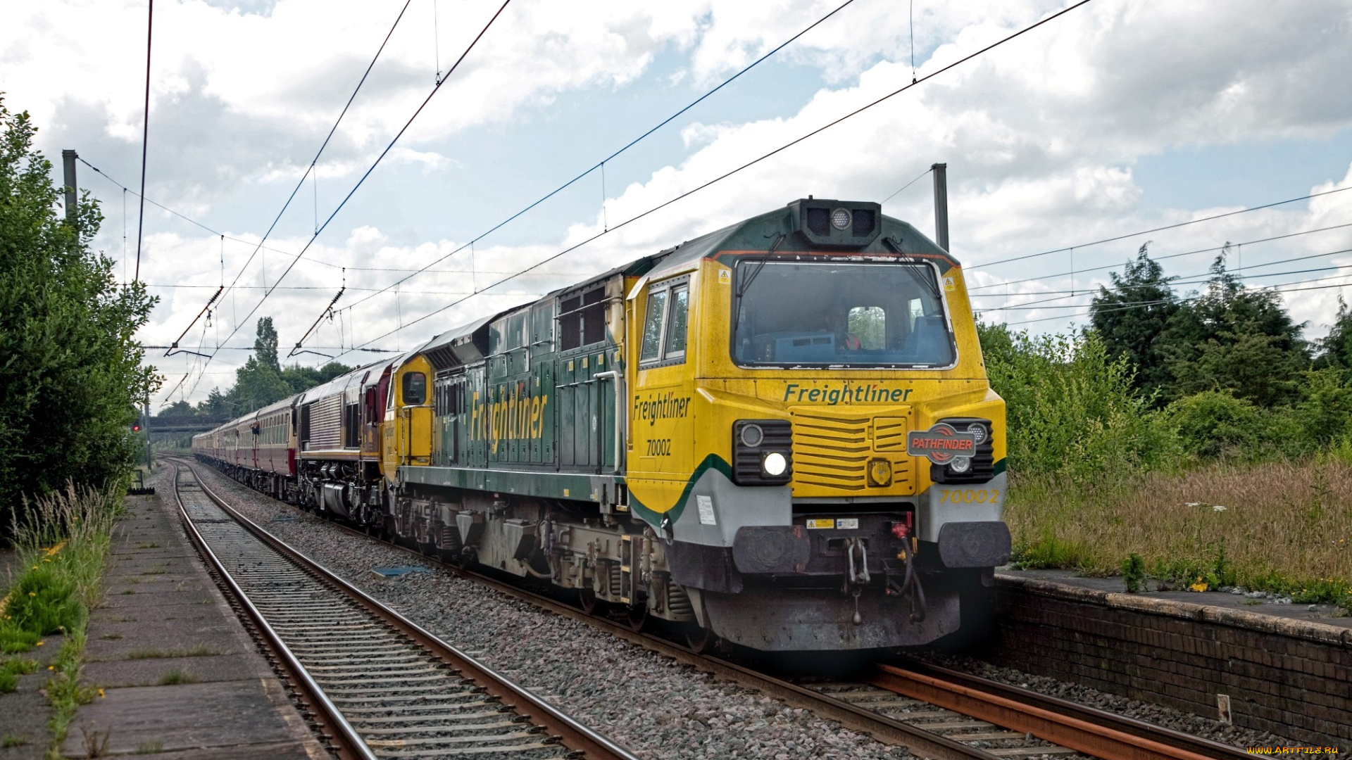 техника, поезда, состав, локомотив, дорога, железная