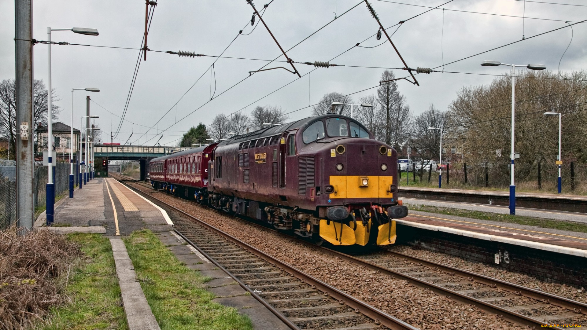 техника, поезда, состав, локомотив, дорога, железная