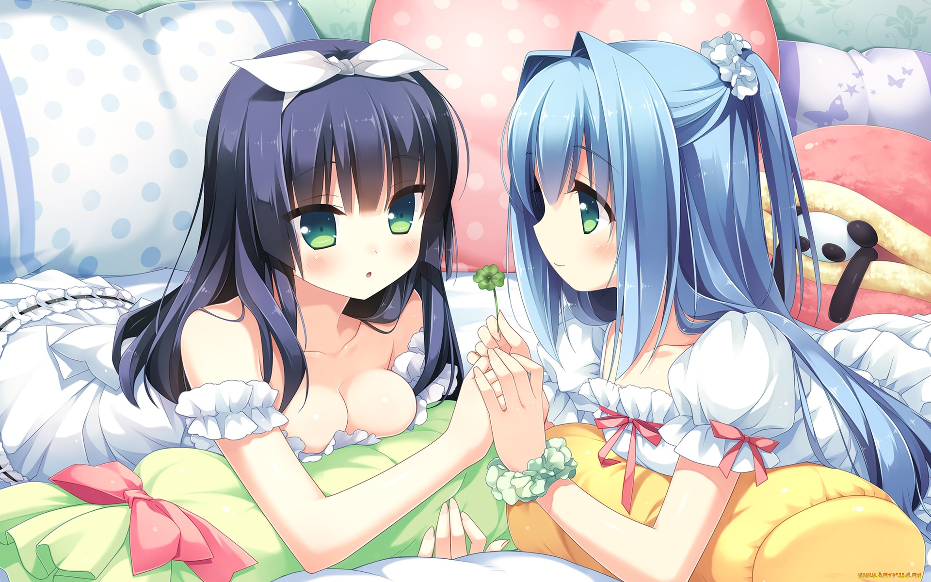 kurano, kun, chi, no, futago, jijou, аниме, unknown, , другое, kanekiyo, miwa, kurano, yae, клевер, девушки, kurano-kunchi, no, futago, jijou, ema