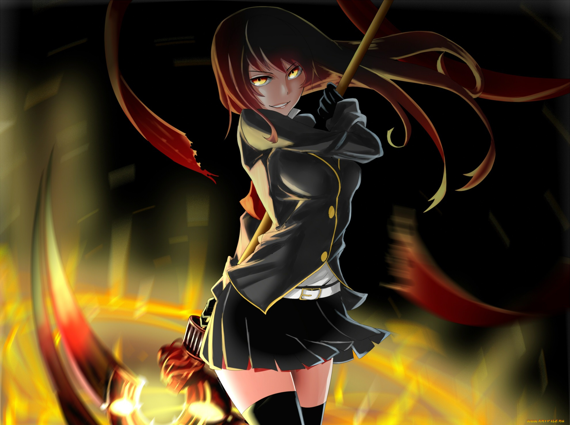 аниме, оружие, , техника, , технологии, shijiu, adamhutt, character, tagme, chain, chronicle, взгляд, девушка