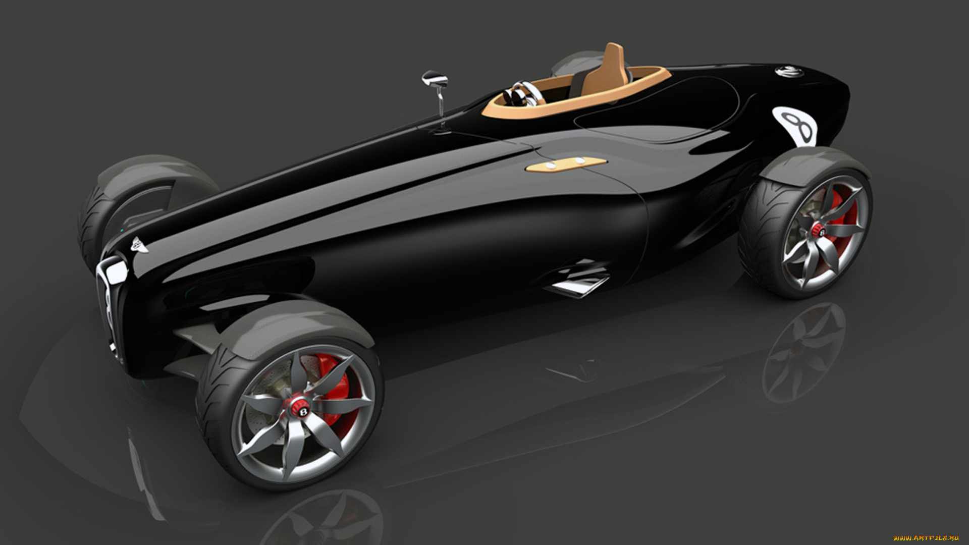 bentley, barnato, roadster, concept, автомобили, 3д, concept, barnato, roadster, bentley, серый, фон, модель