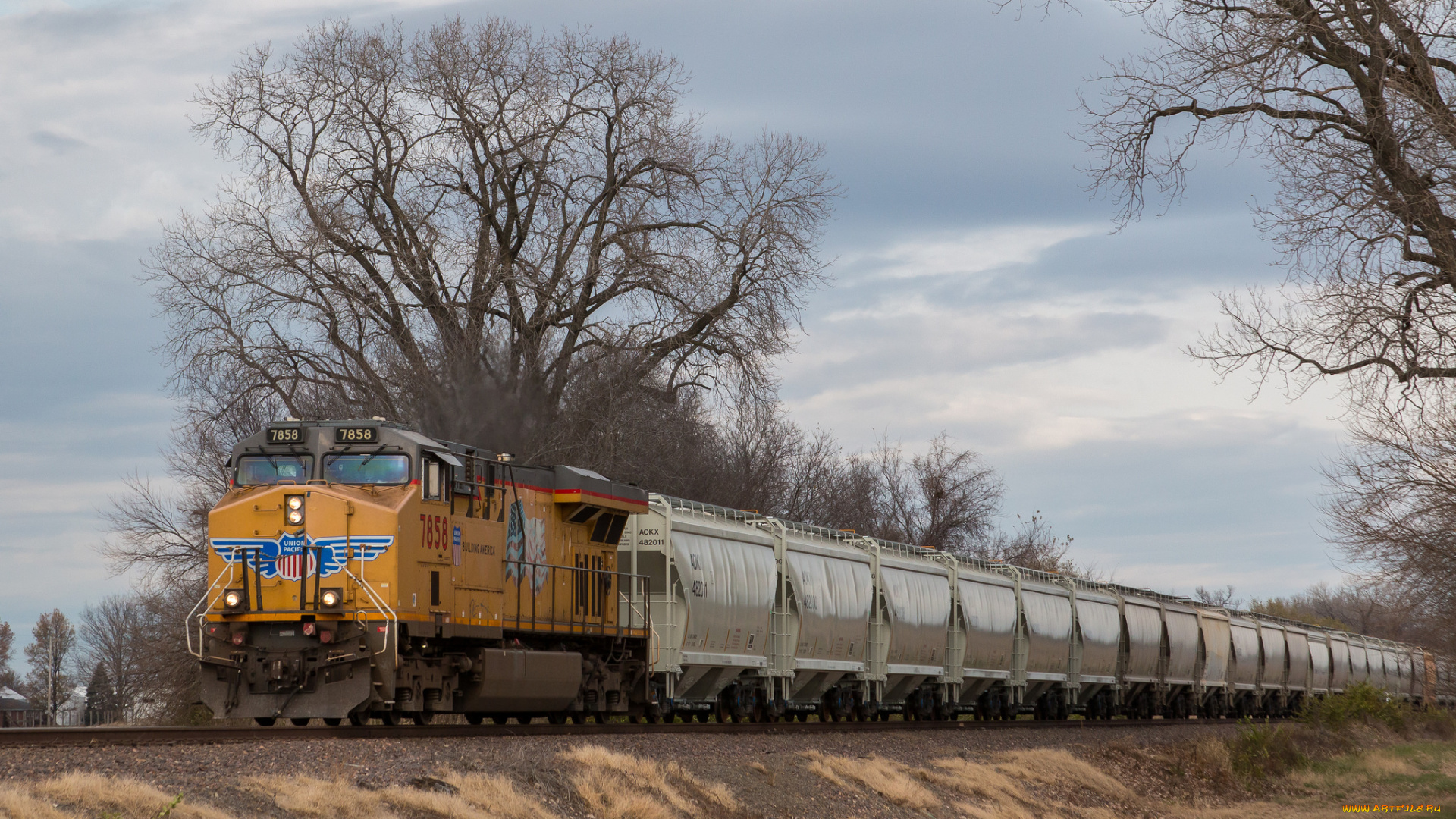 техника, поезда, состав, локомотив, рельсы