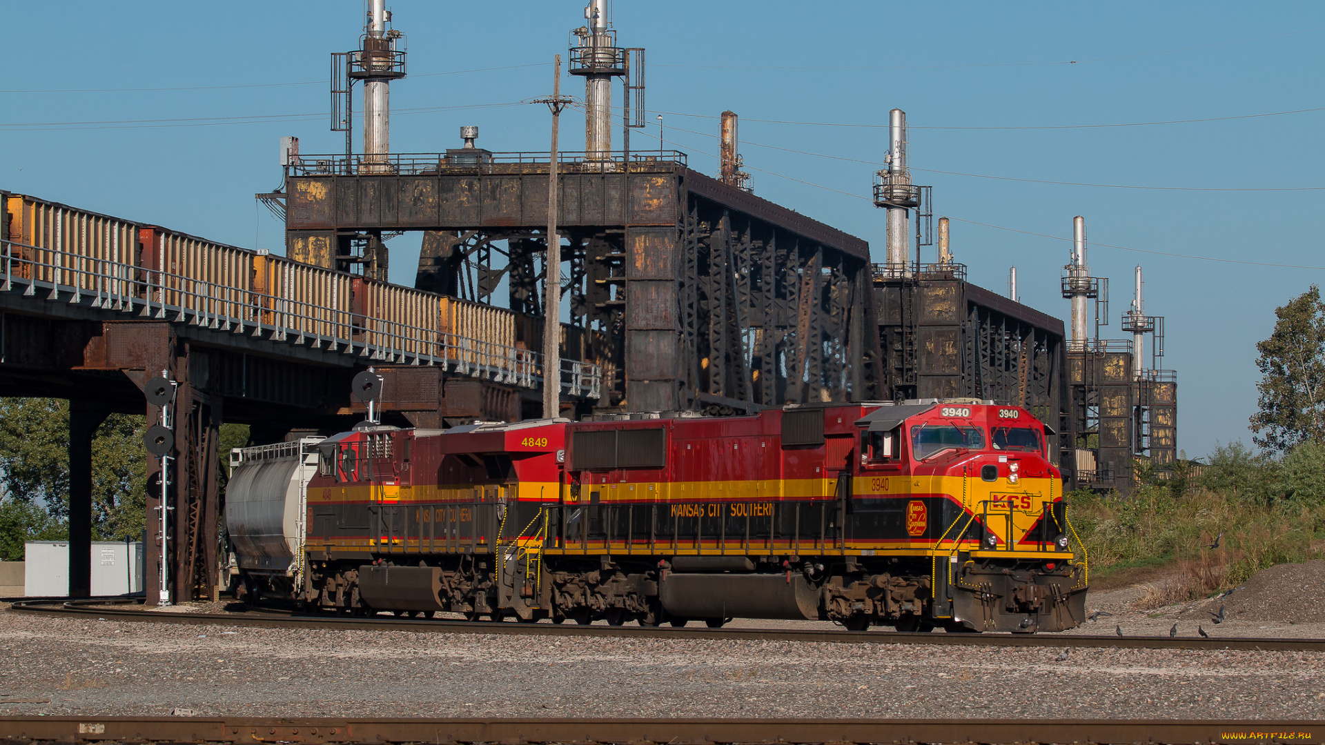 техника, поезда, состав, локомотив, рельсы