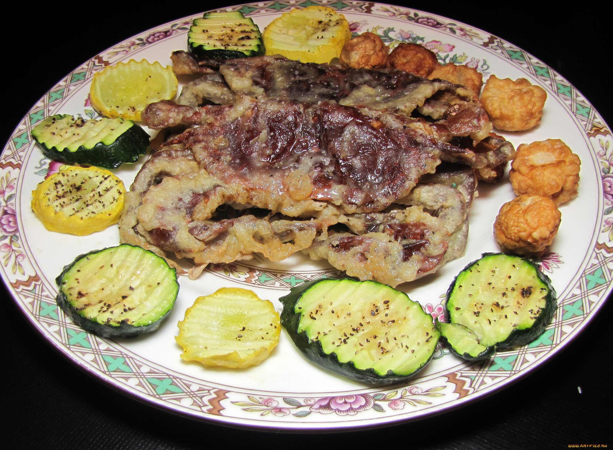 еда, мясные, блюда, мясо, овощи