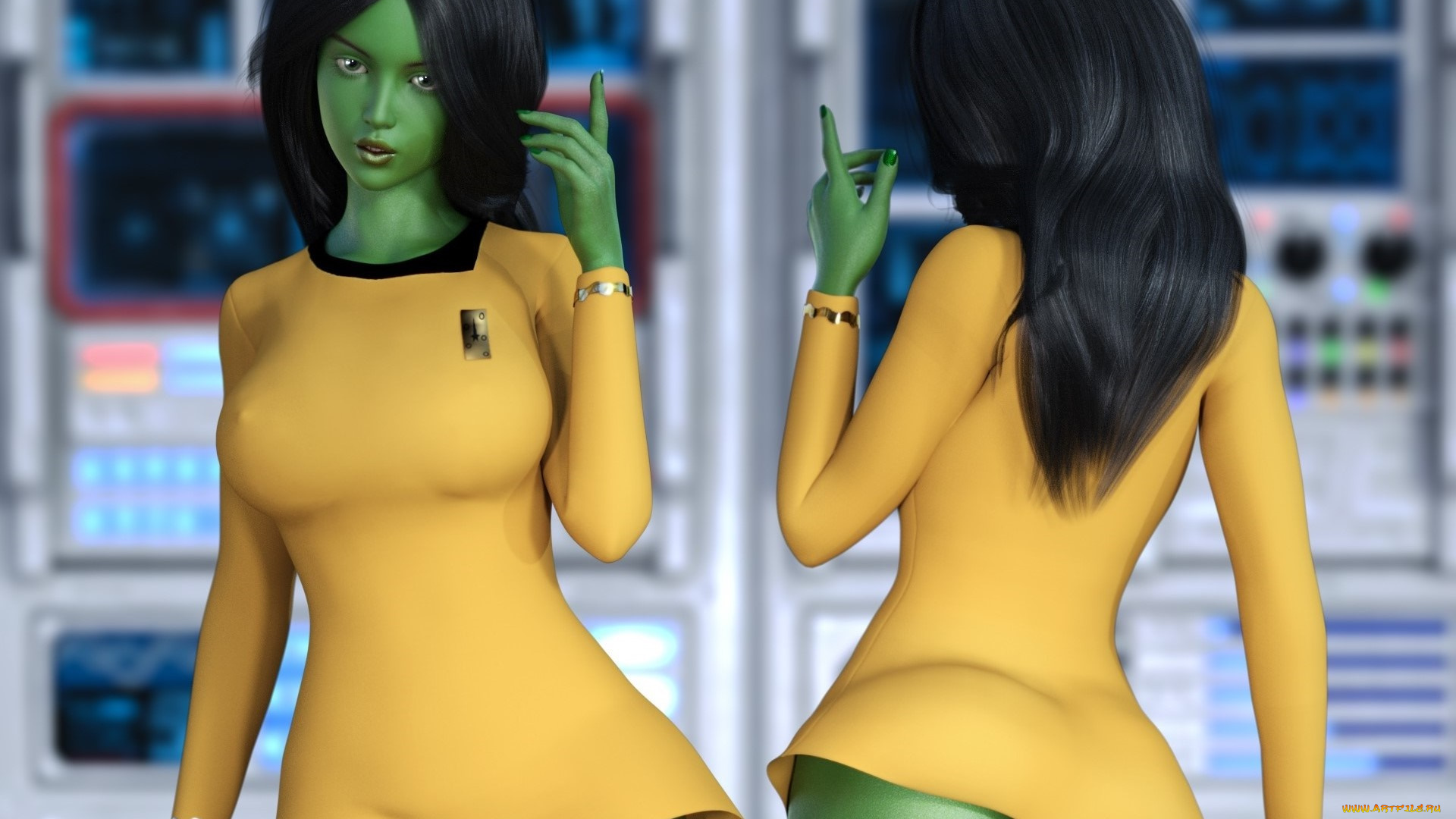 3д, графика, люди, , people, девушка, фон, взгляд