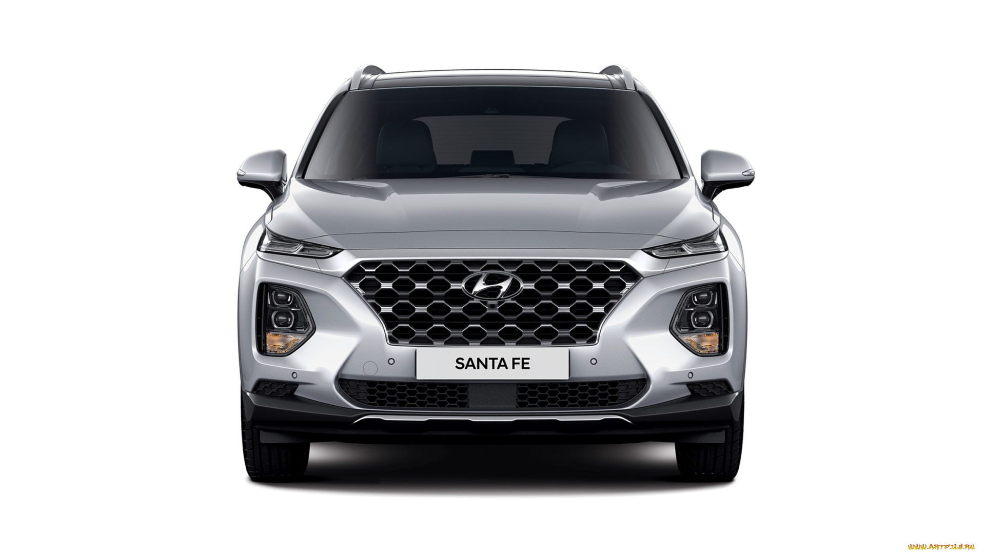 hyundai, santa, fe, 2019, автомобили, hyundai, santa, fe, серый, металлик, crossover, 2019