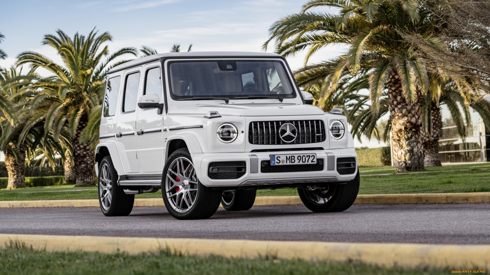 mercedes-benz, amg, g, 63, , , 2019, автомобили, mercedes-benz, amg, джип, белый, гелик, g63