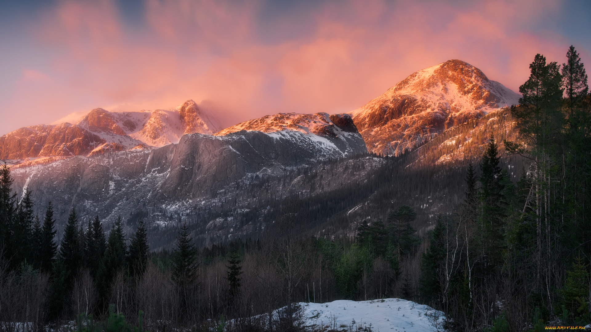 природа, горы, простор