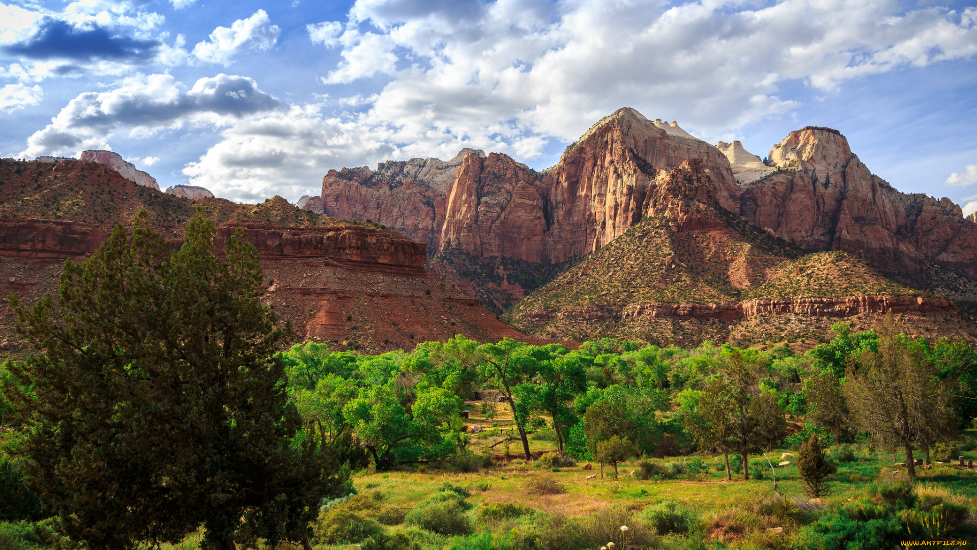 природа, горы, простор