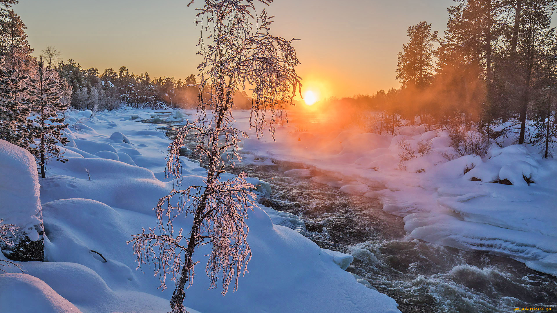 природа, зима, простор