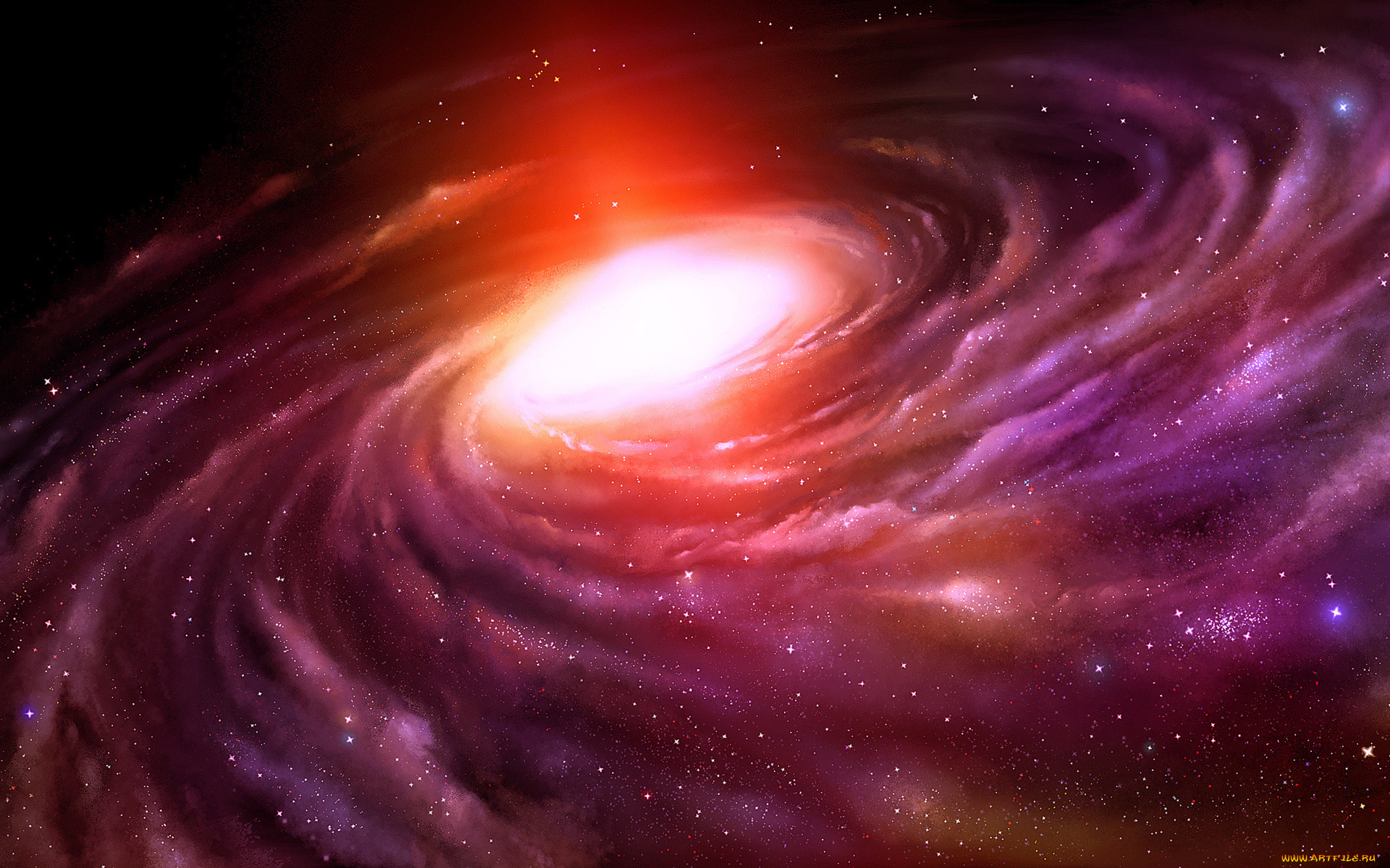 космос, арт, пейзаж, вселенная