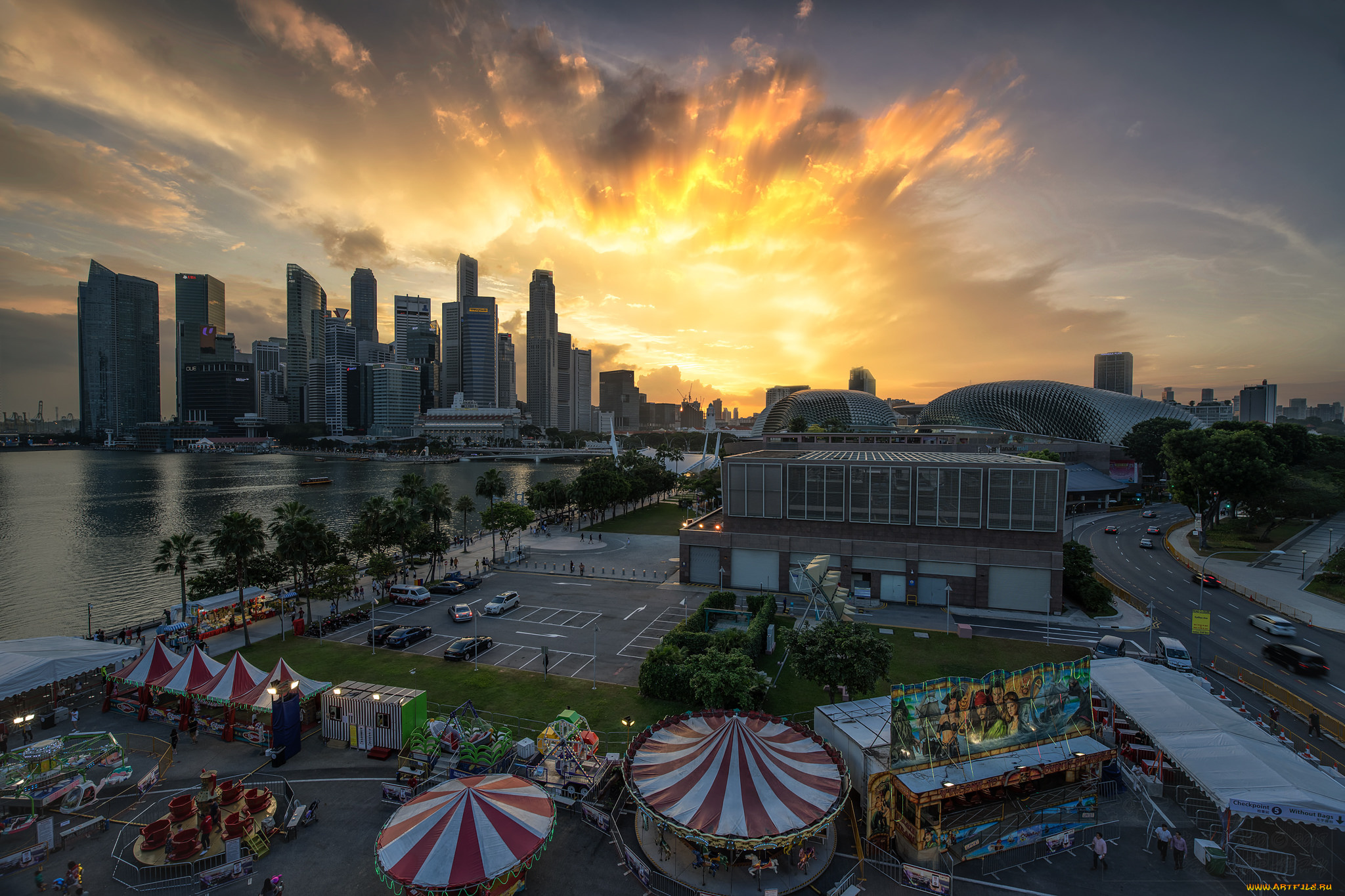 города, -, панорамы, простор