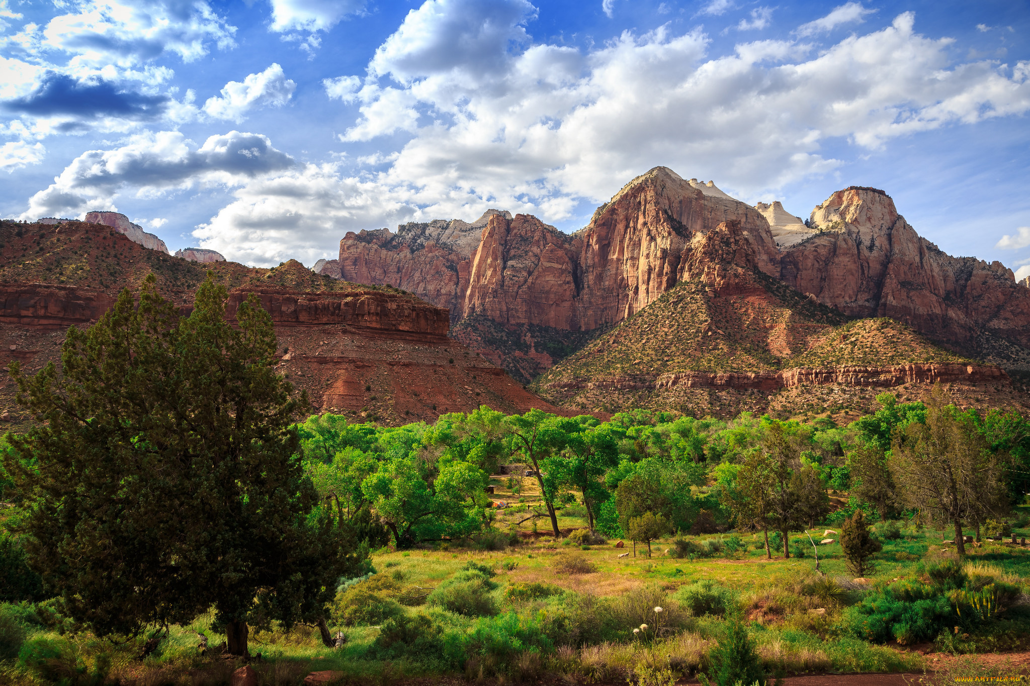 природа, горы, простор