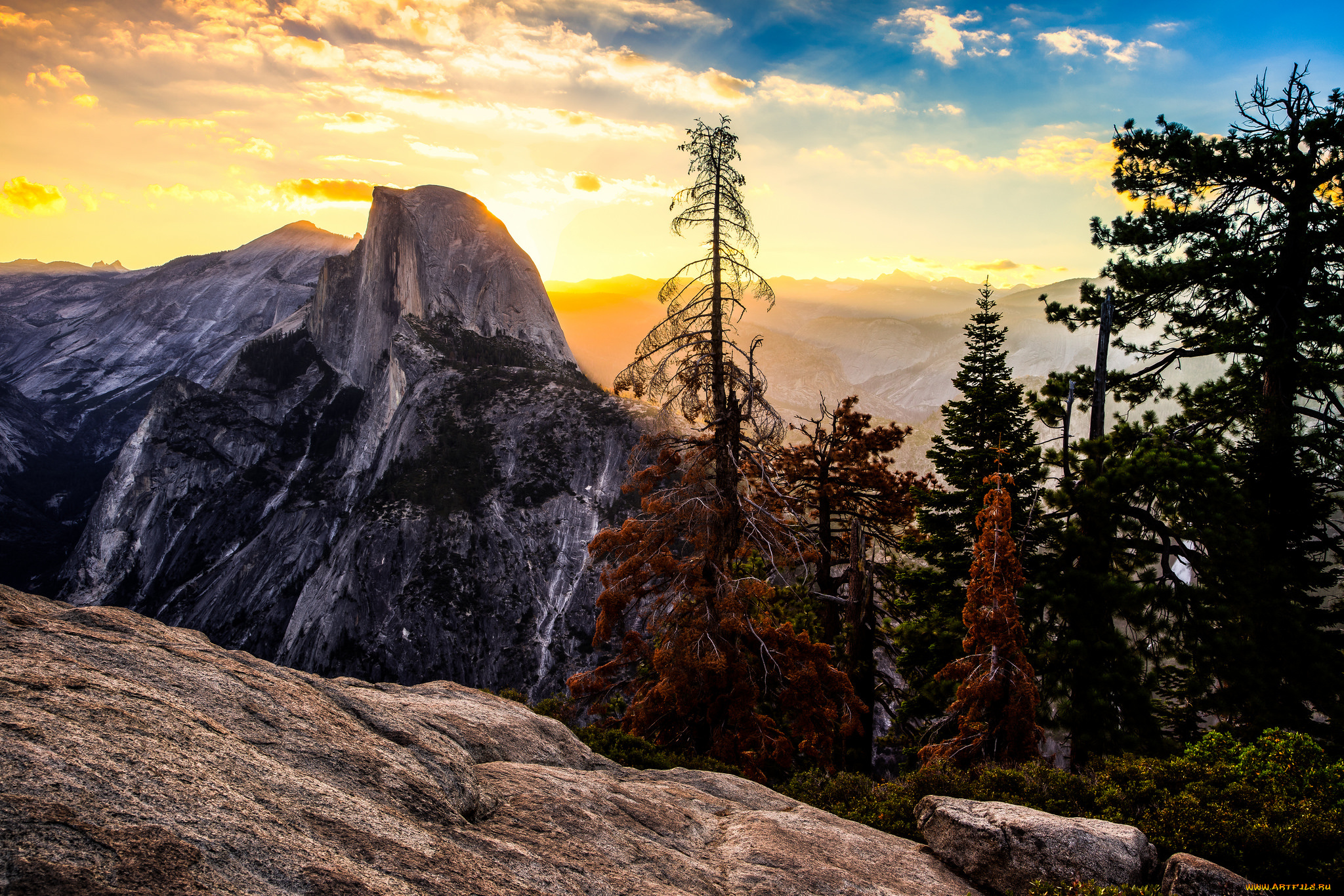 природа, горы, простор