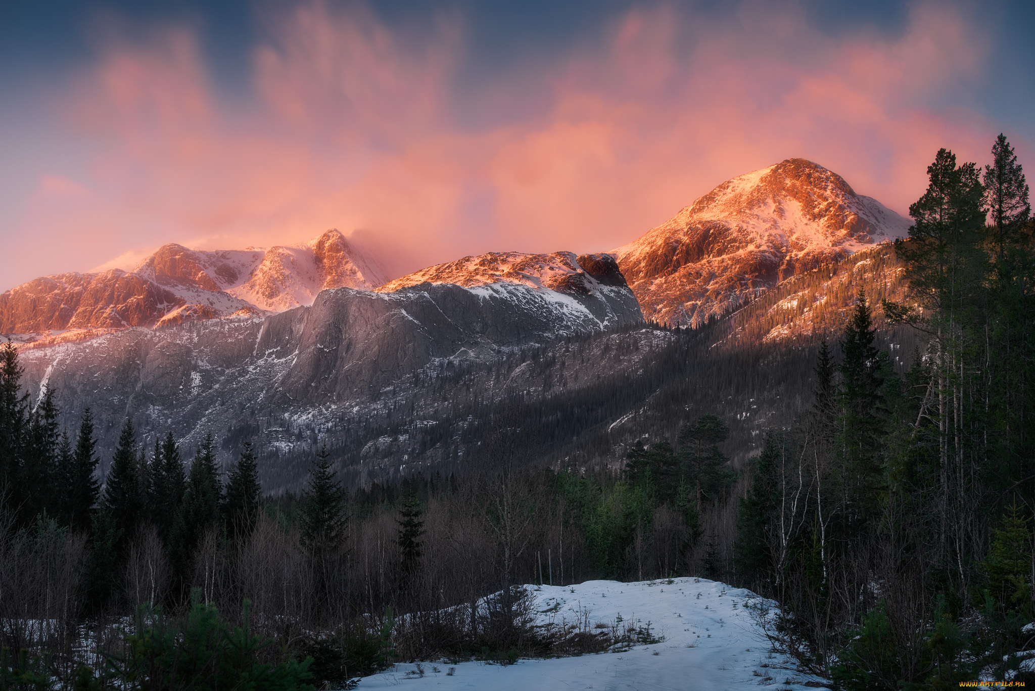 природа, горы, простор